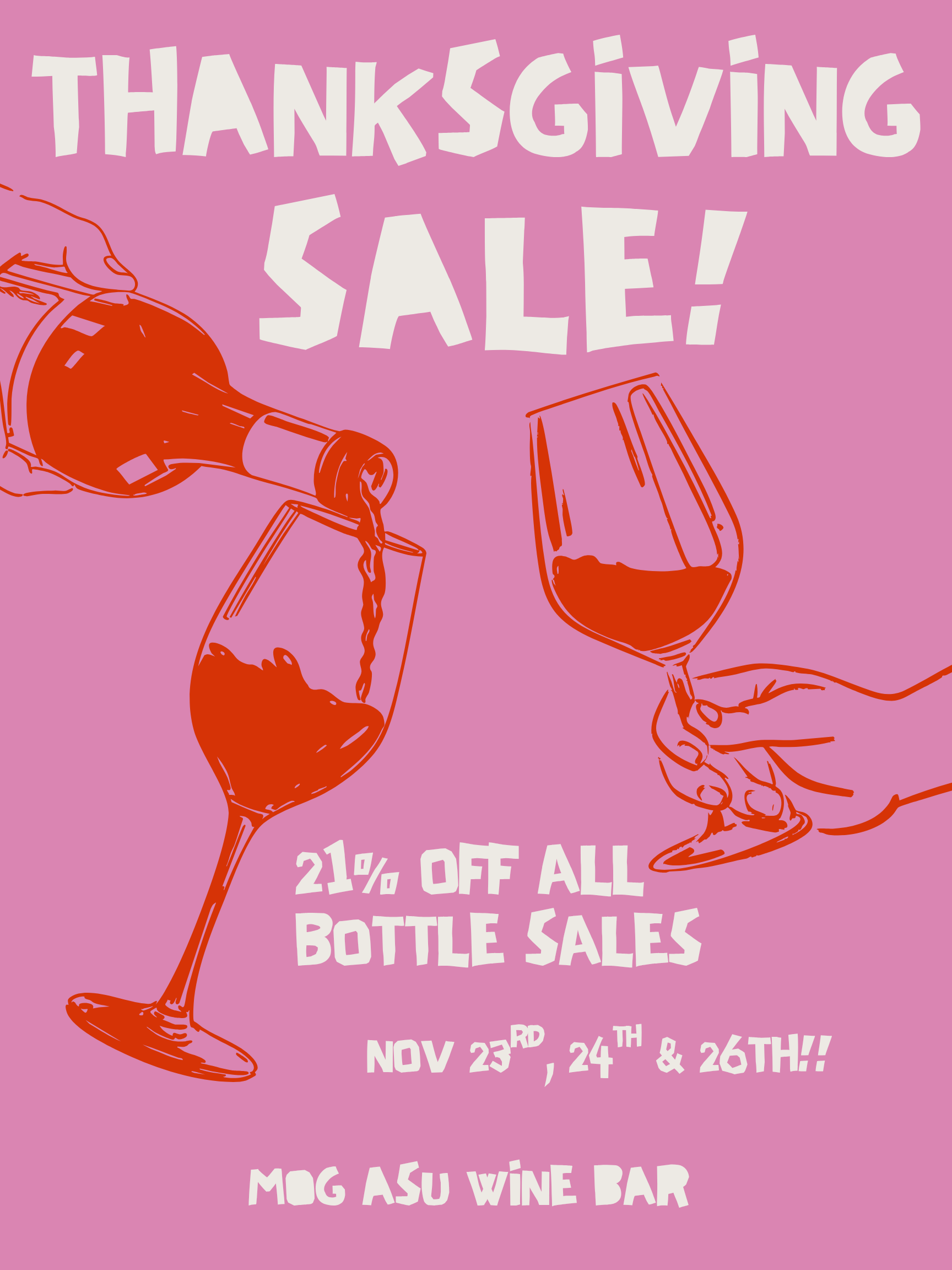 Thanksgiving Bottle Sale!!! 