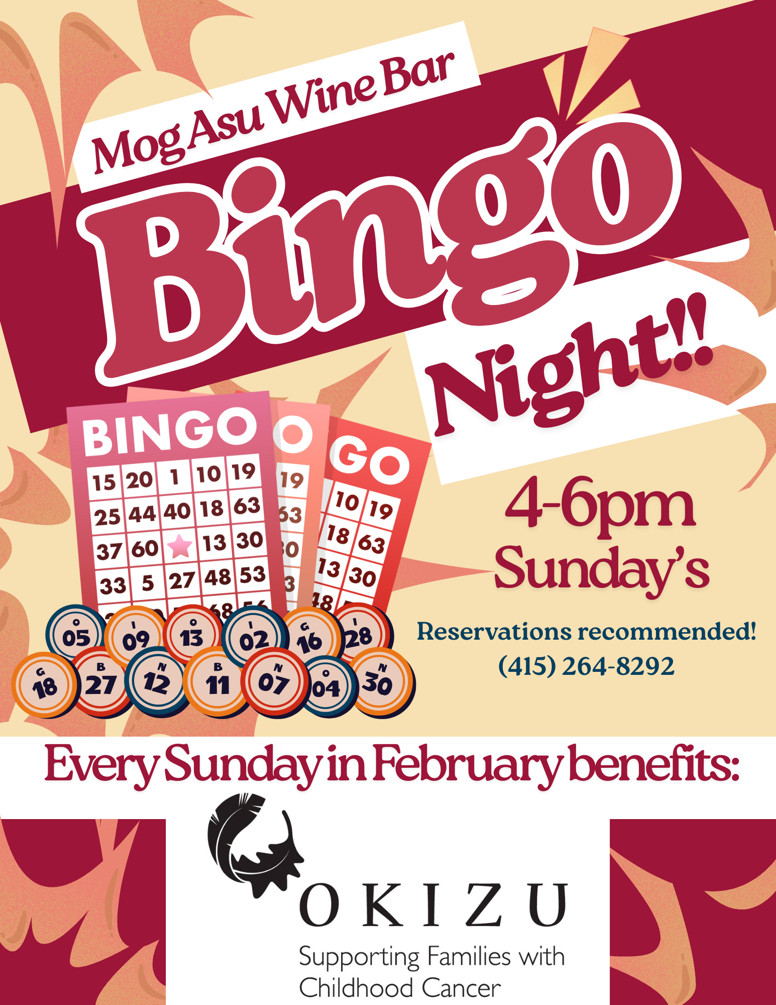 Bingo @ Mog Asu benefiting Okizu