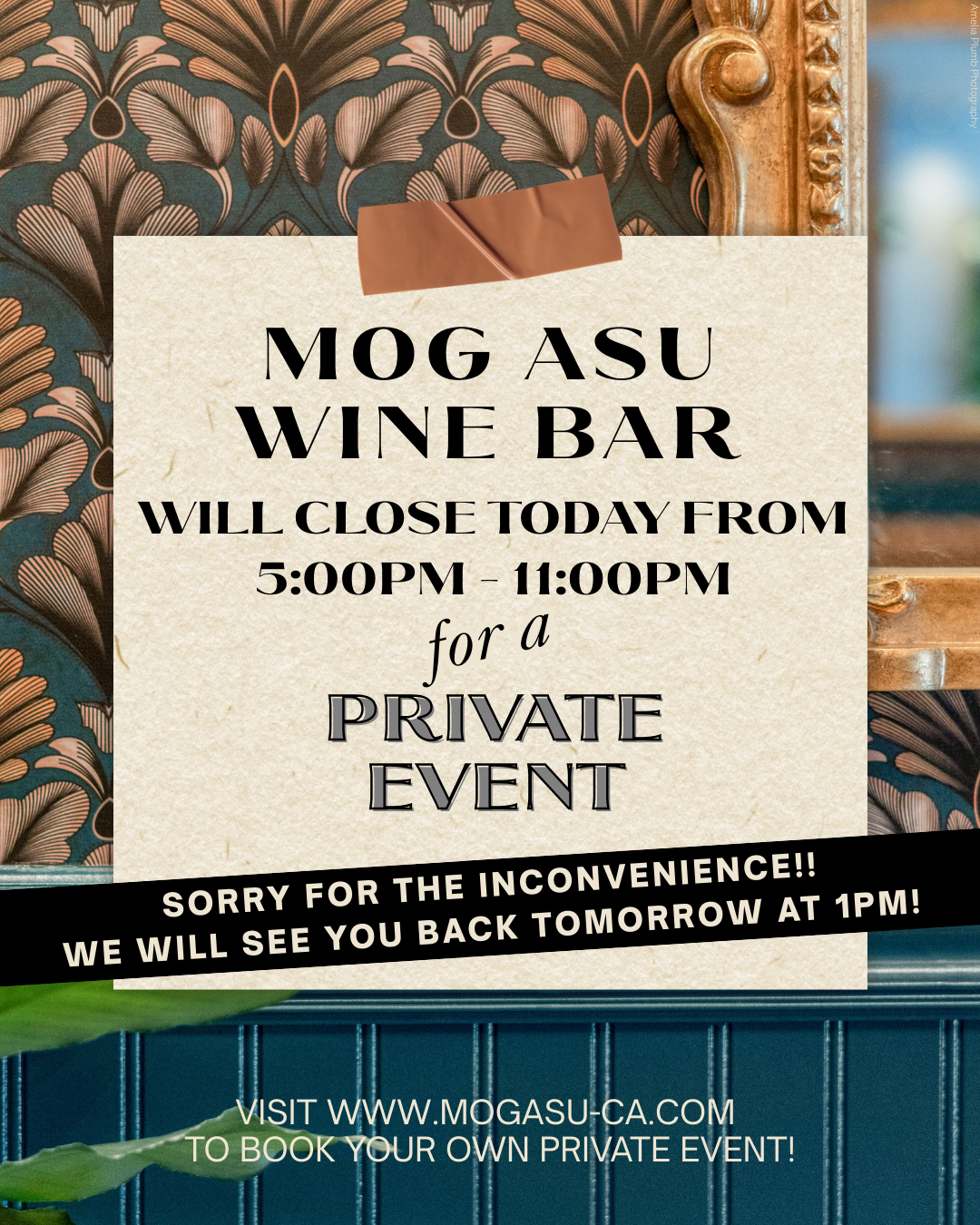 Closed from 5pm - 11pm for a Private Party