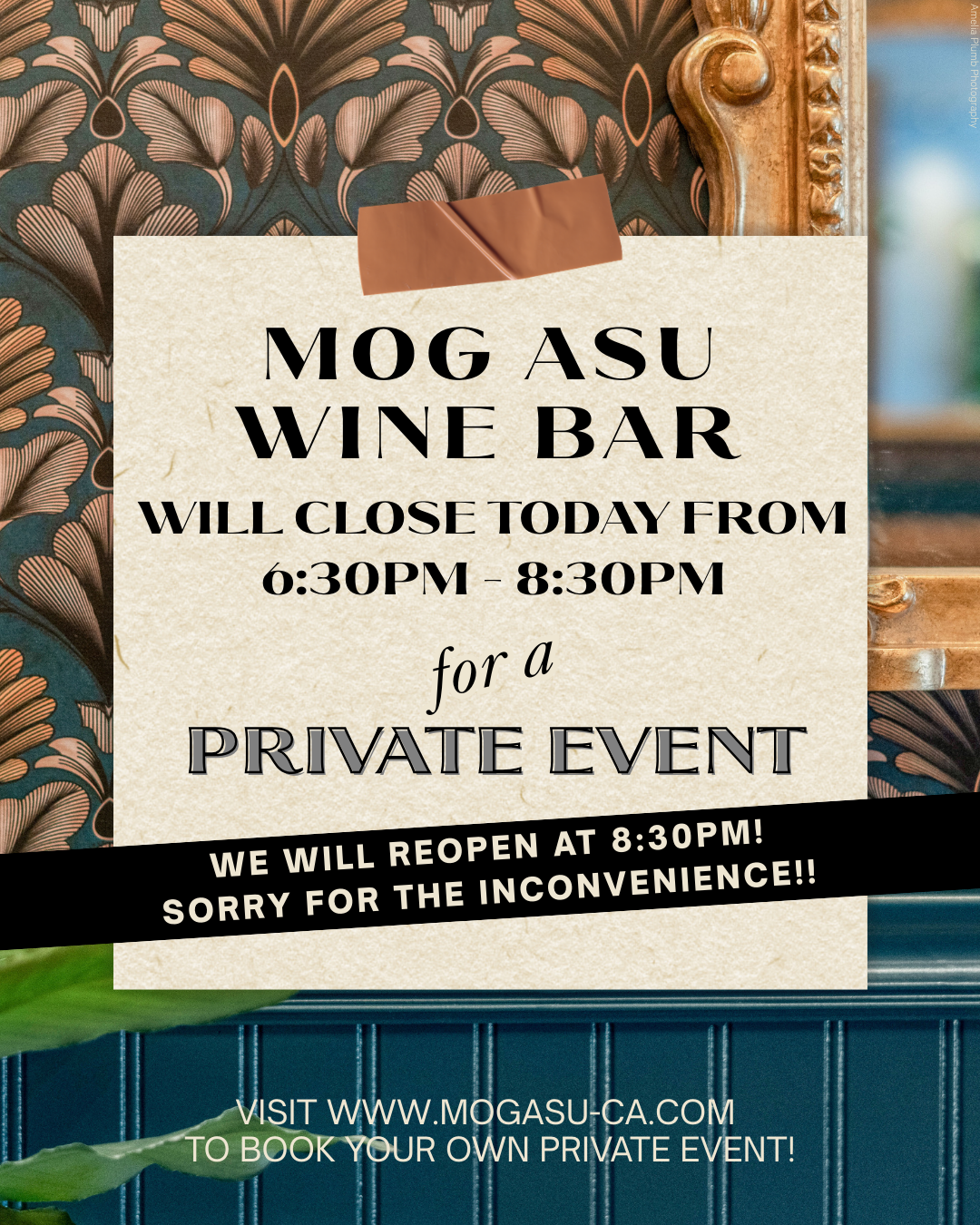 Closed from 6:30pm - 8:30pm for a Private Party. 