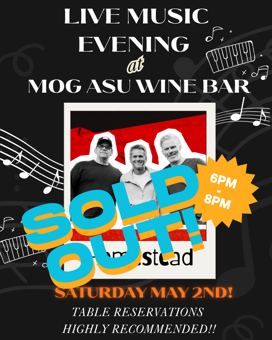 Evening of Live Music with Homestead!