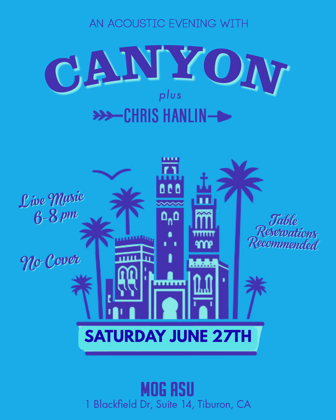 Evening of Live Music with Canyon!!