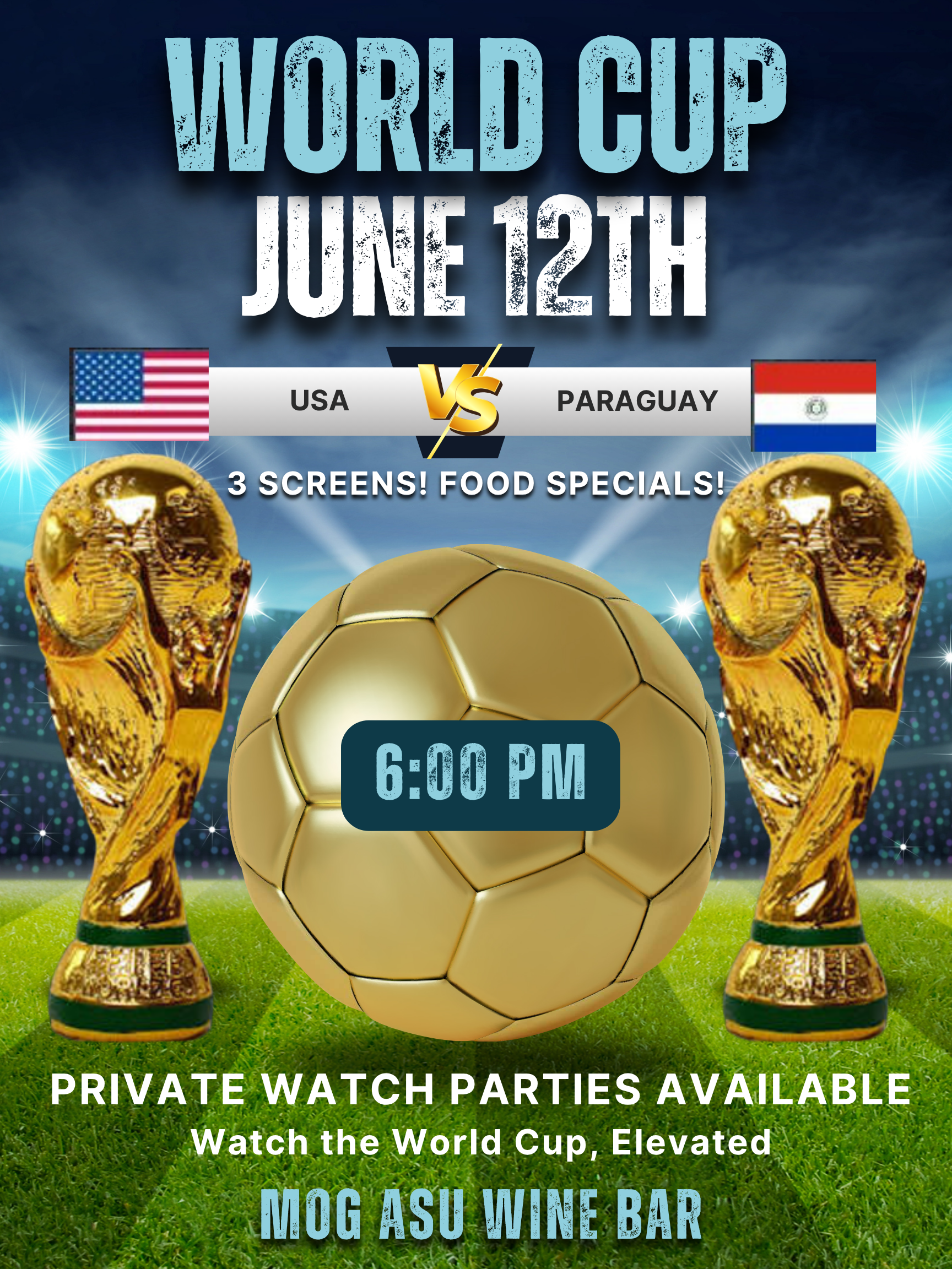 World Cup!!! USA vs Paraguay @ 6:00pm