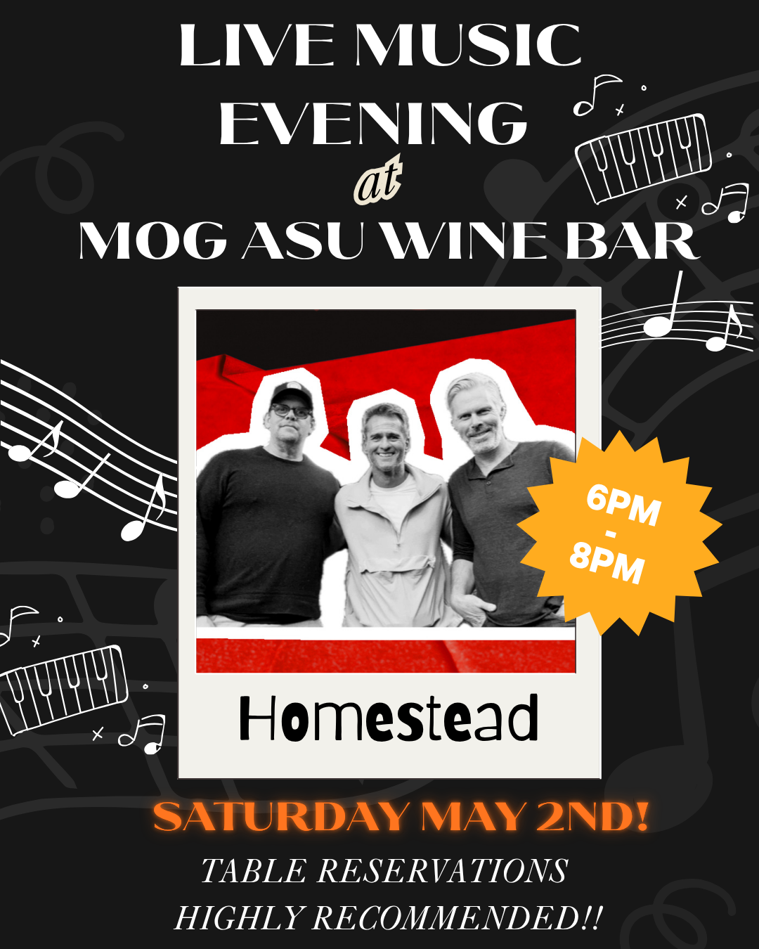 Evening of Live Music with Homestead!