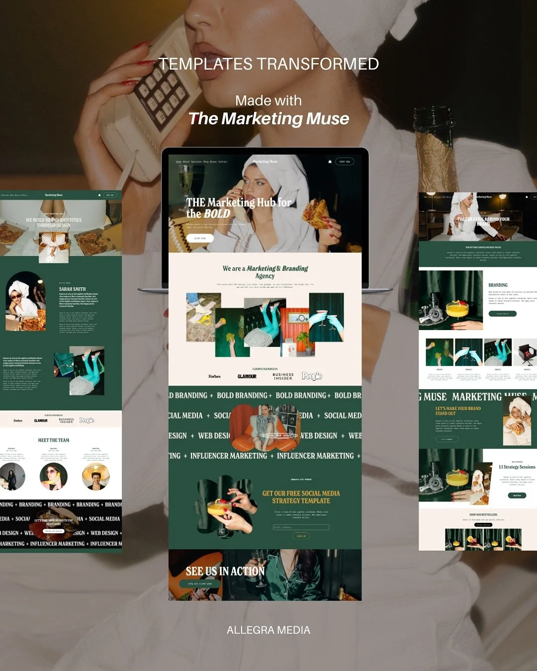 I love seeing how business owners take the Marketing Muse template and turn it into a website that feels like them. The framework is already done - the sections, the flow, the strategy - so all you have to do is plug in your own branding, copy, and i