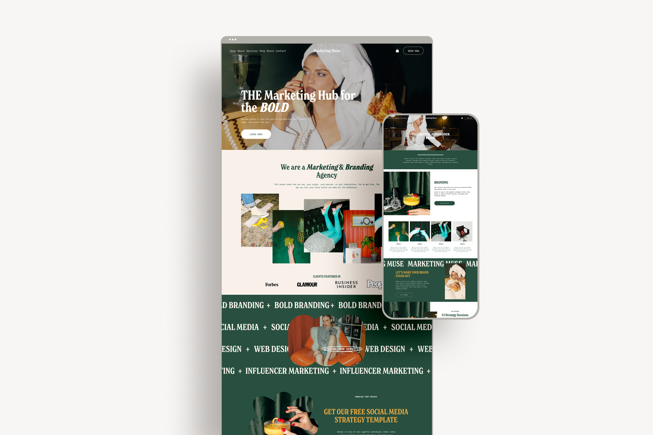 Marketing Muse Website Template