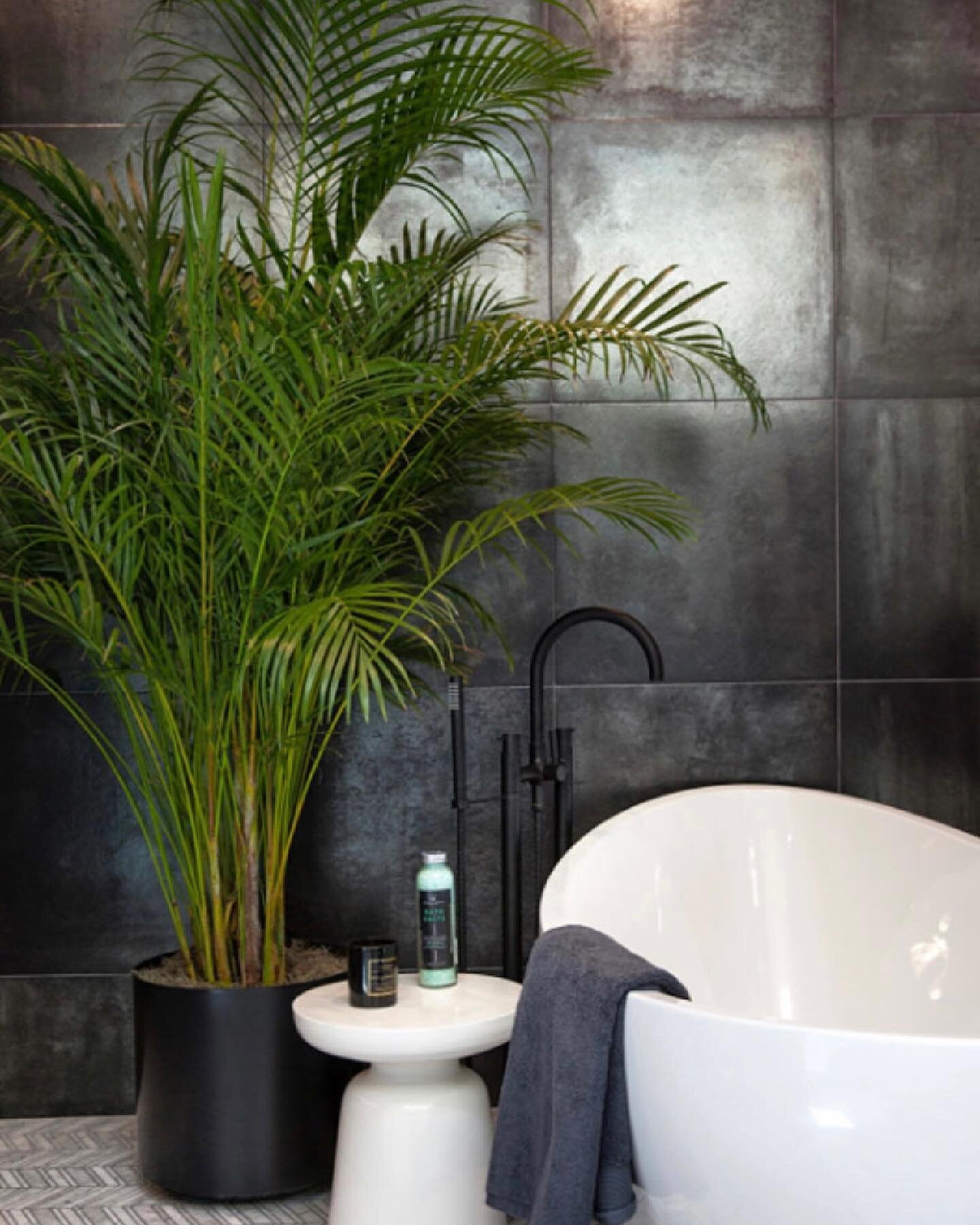 Bring the luxurious spa vibes home by adding a freestanding tub to your next bathroom design
