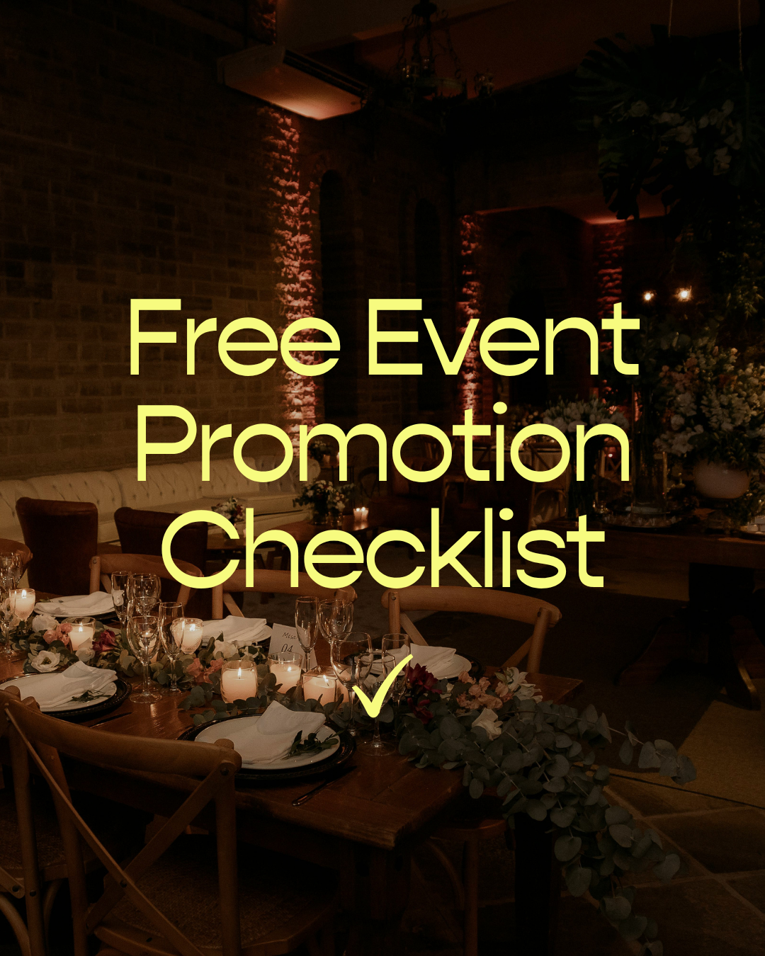 Free Event Promotion Checklist for Cafés, Restaurants & Bars