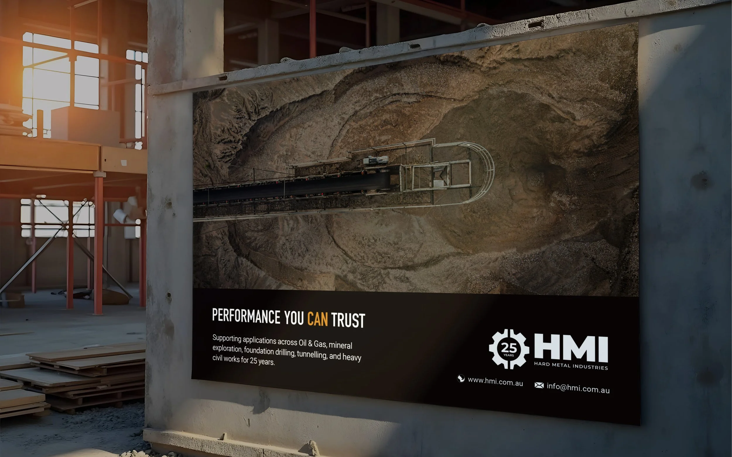 Billboard Ad for Heavy Industry Business HMI