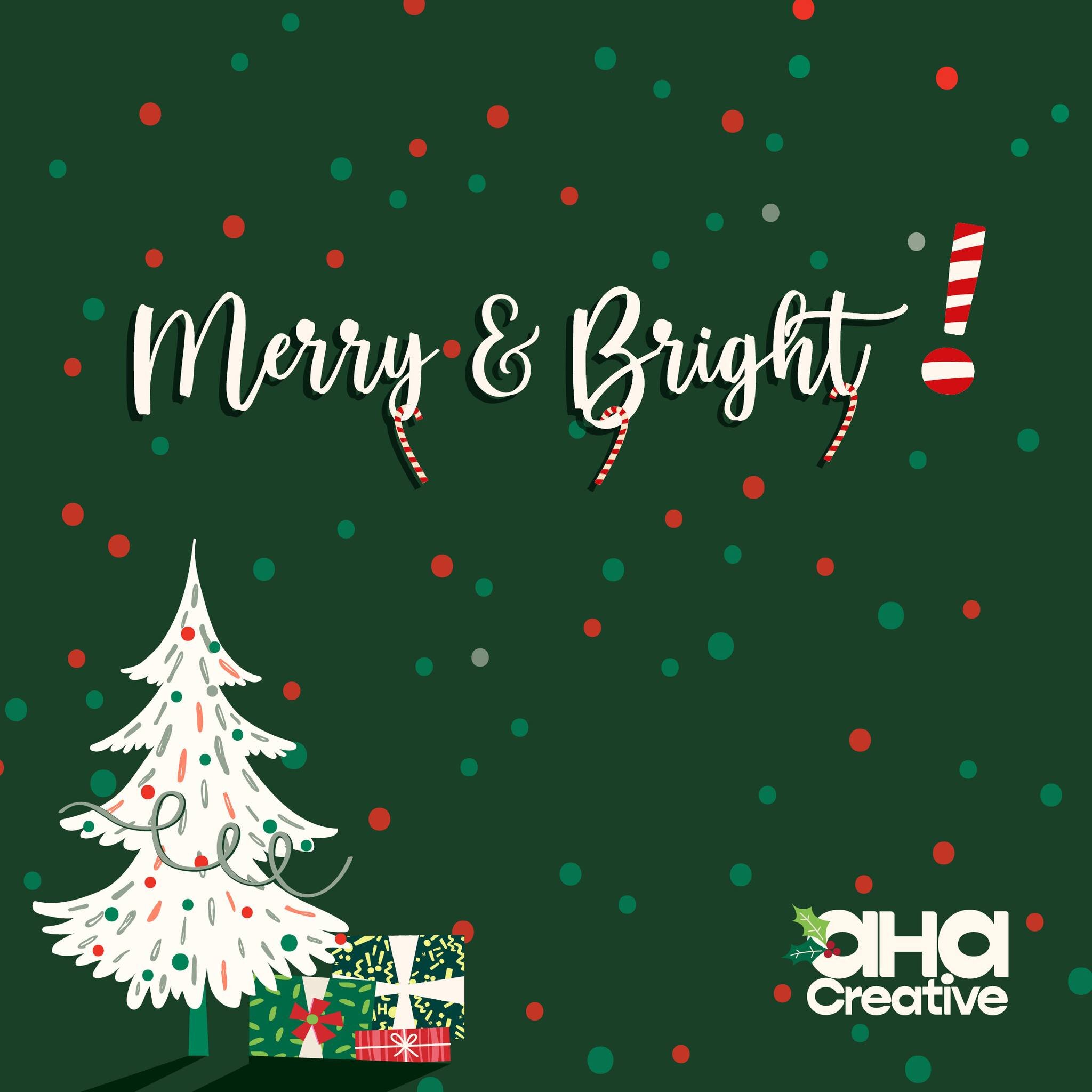 Wishing you and yours a safe and Happy Holidays, however you choose to celebrate. I'm taking a break for a couple of weeks but will be back in 2024 with more aha designs! #MerryChristmas #christmasdesign #merryandbright