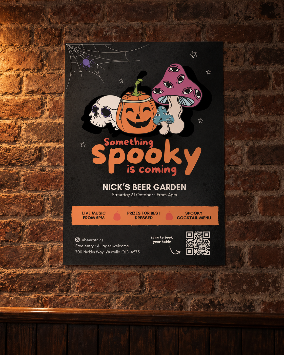 Rustic bar poster on brick wall.png