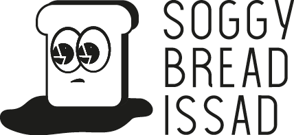 Custom Soggy Bread Cartoon Design with stacked text.