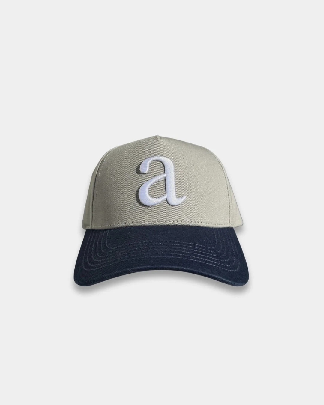 The "a" Hat Navy and Gray