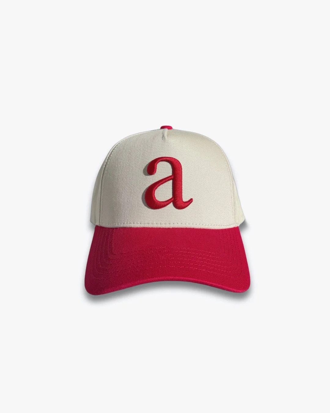 The "a" Hat Cream and Red