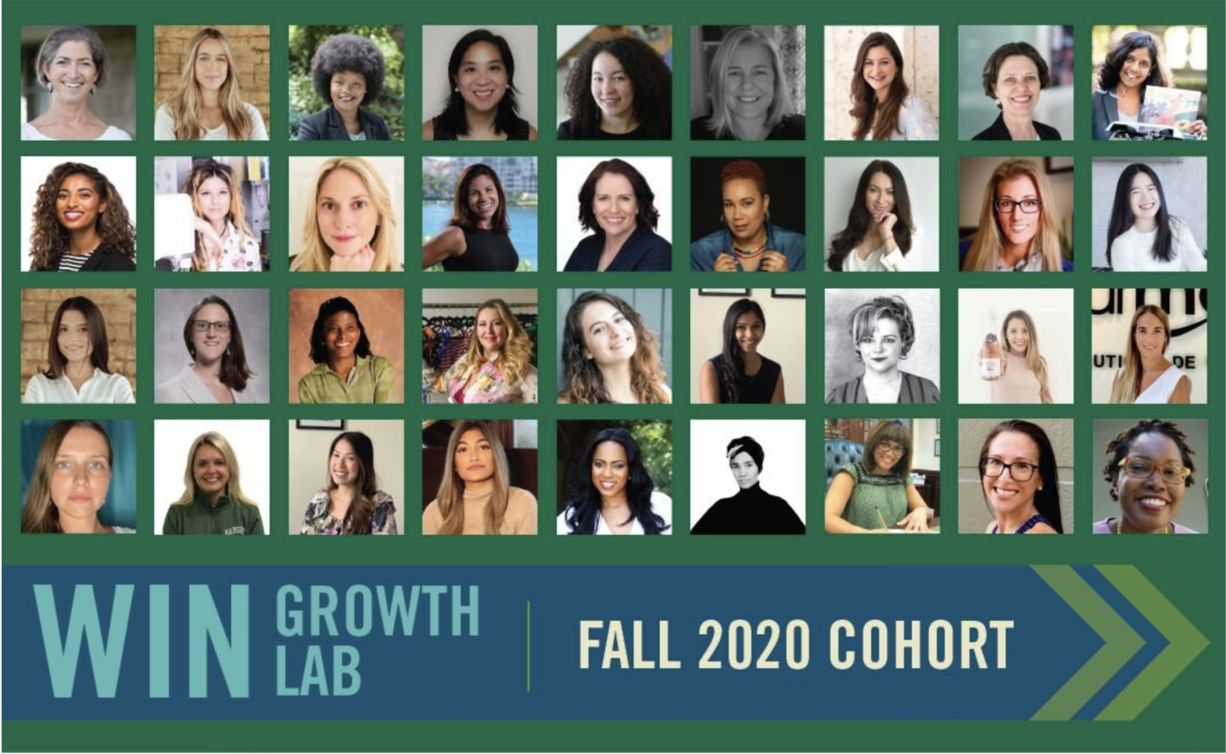 Babson College's WIN Growth Lab, fall 2020. We were among the 36 businesses selected nationwide for a 12-week virtual accelerator for women-led growing businesses.