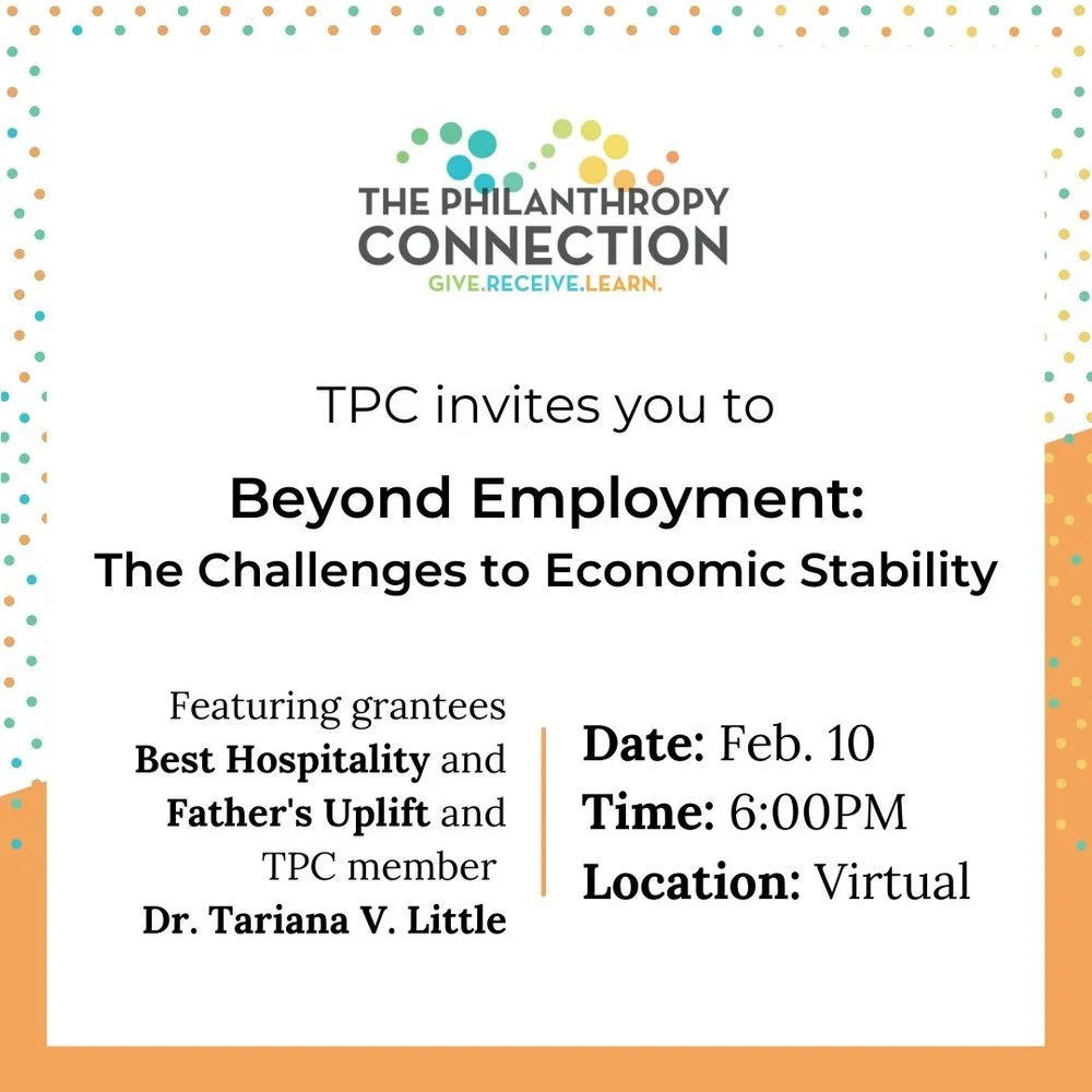 Beyond Employment: The Challenges to Economic Stability (The Philanthropy Connection, February 2022). Tariana spoke on the impact of economic stability on health at TPC’s Dialogues alongside leaders of BEST Hospitality (Lori Sylvia) and Fathers’ Upli
