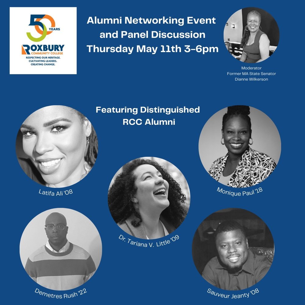 “RCC Celebrates its 50th Anniversary: College Honors Alumni During Roxbury Homecoming Event" (The Bay State Banner, May 2023). Article quoting Tariana on her RCC experience.