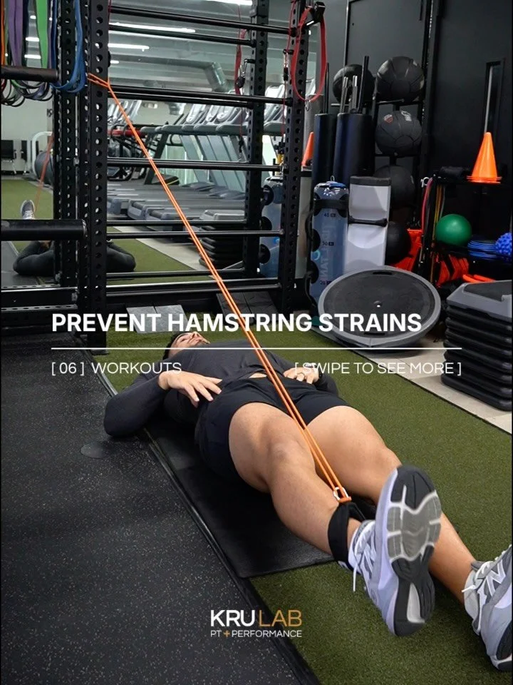 Hamstring strains typically occur when the tissue doesn&rsquo;t have enough strength and force capacity to handle sprinting, cutting, and deceleration demands.

Prevention and rehab should focus on progressive strengthening, not stretching.
The goal 
