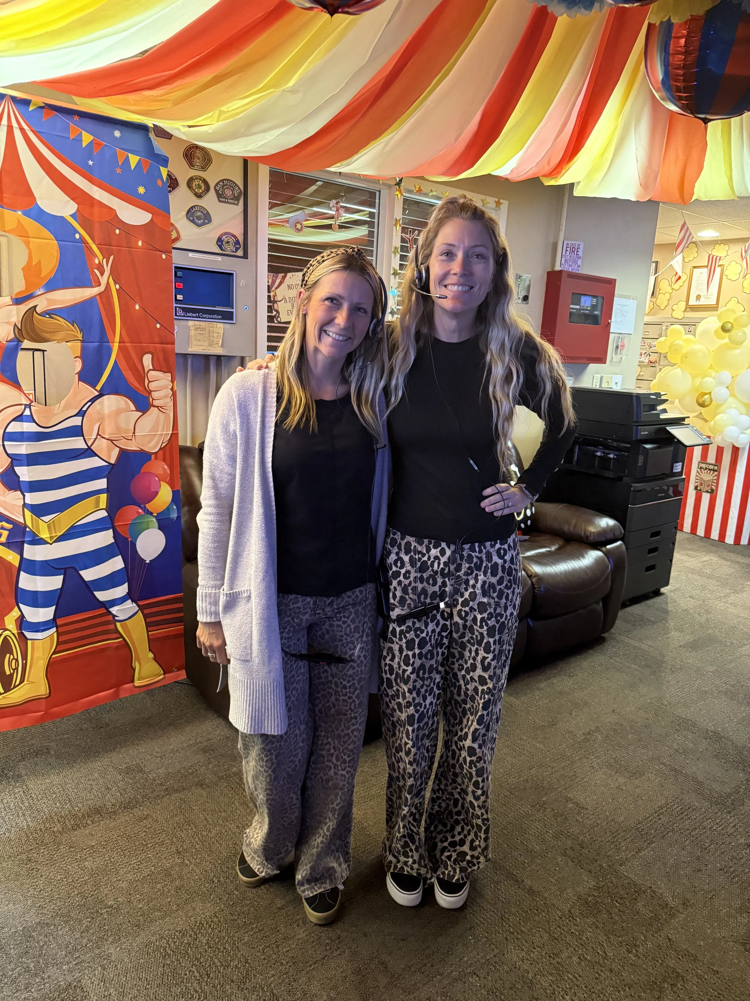 Amy and Sarah-animal print.jpeg