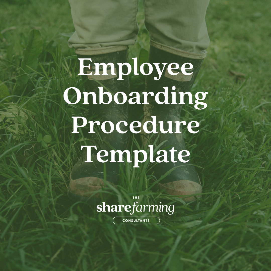 Employee Onboarding Procedure Template (Farm Policy Builder)