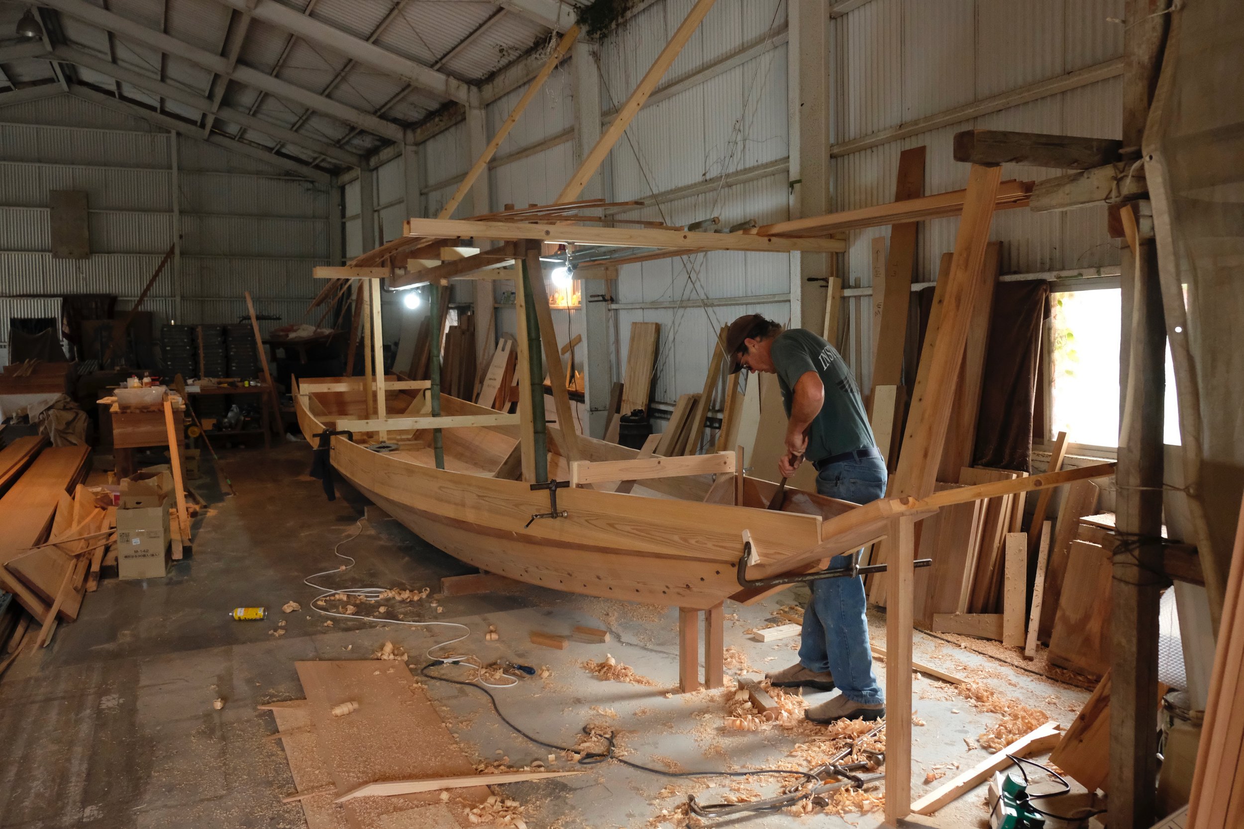 木造船建造 Wooden boat construction