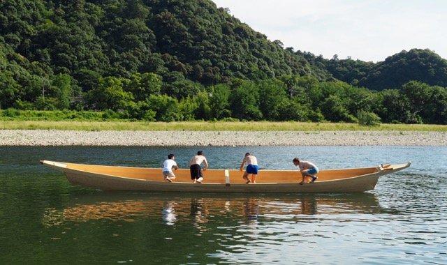 Capsizing the boat on launch day.