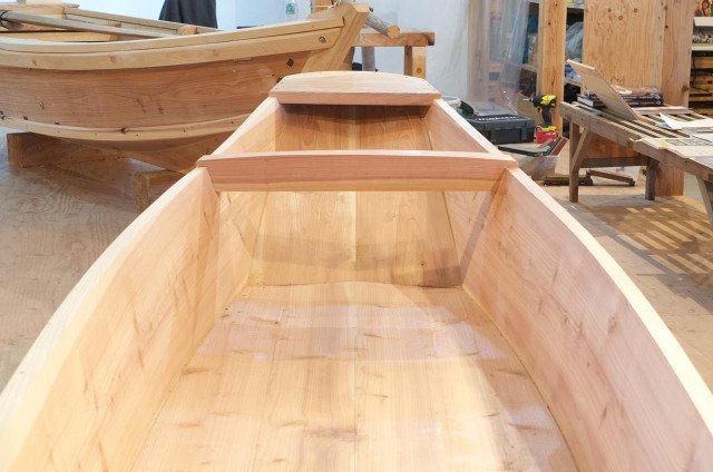 Like most Japanese boats, internal framing is minimal.