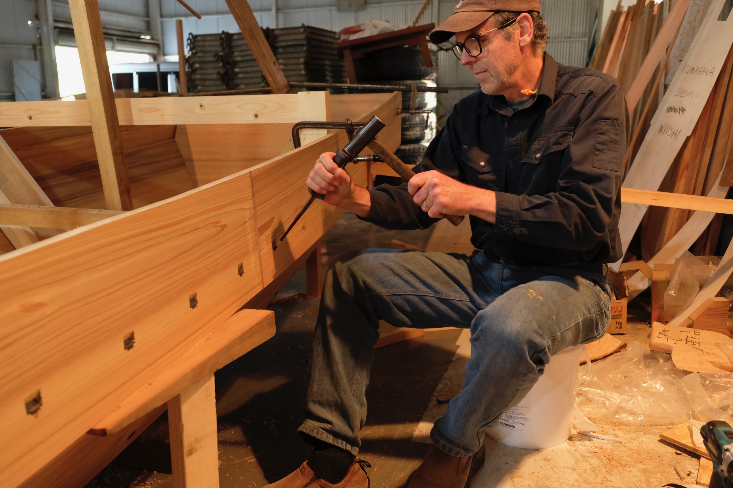 アメリカ和船大工 American builder of wasen