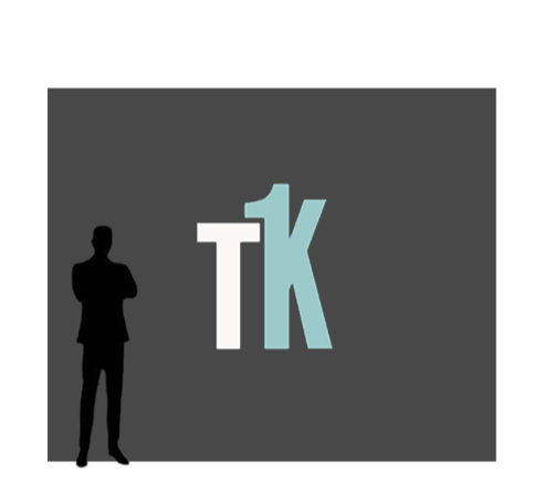 10x8 LED wall size guide graphic for sponsor wall and step-and-repeat backdrop