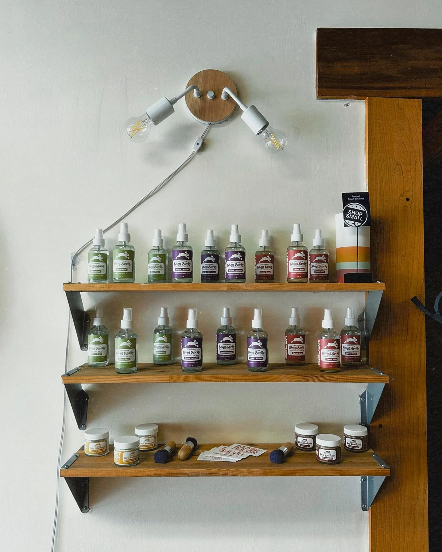 we love a good @rabbitbrushgoods Shag Spray restock 😻 easily one of our quickest selling products we carry!! snag a Shag while it&rsquo;s hot 🥵