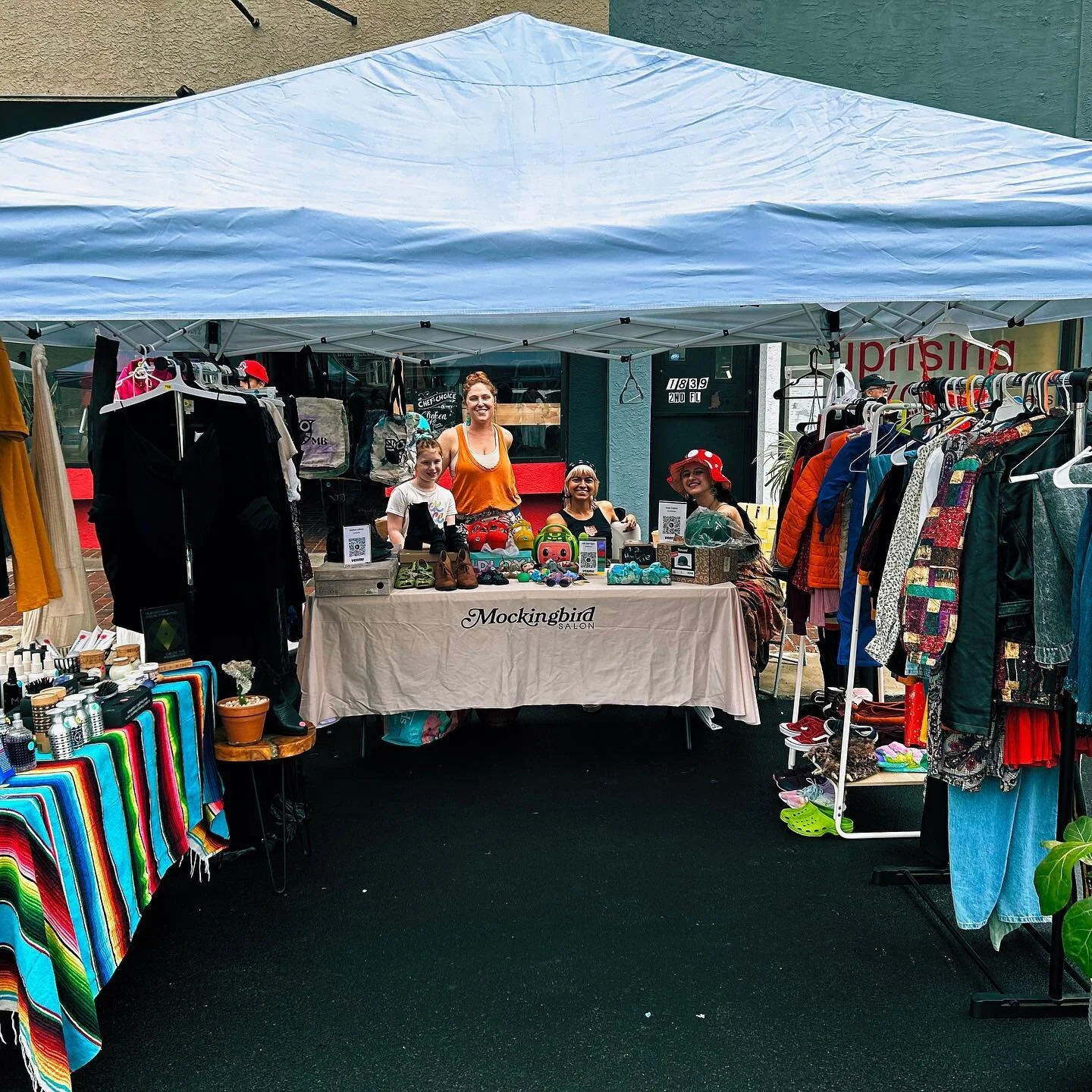 come find us at the @eastpassyunk Music Festival Today! we&rsquo;ll be out today selling discounted haircare products and our cute clothes!! ✨🌧️🌙🍄💛🌼