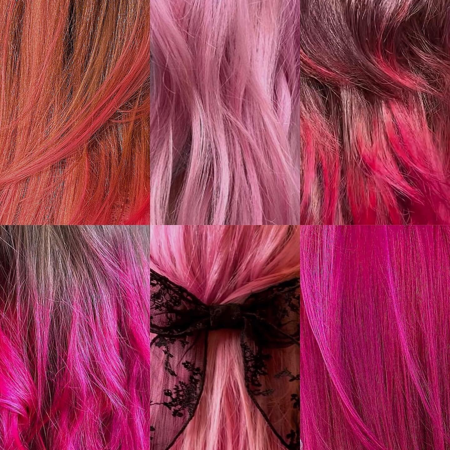 pretty in pink 🎀💗 some #ValentinesDay inspired hair by our stylists ⋆𐙚₊˚⊹♡
-
@melbpainting 
@kutsbykass 
@jlitt.hair 
@samiislices