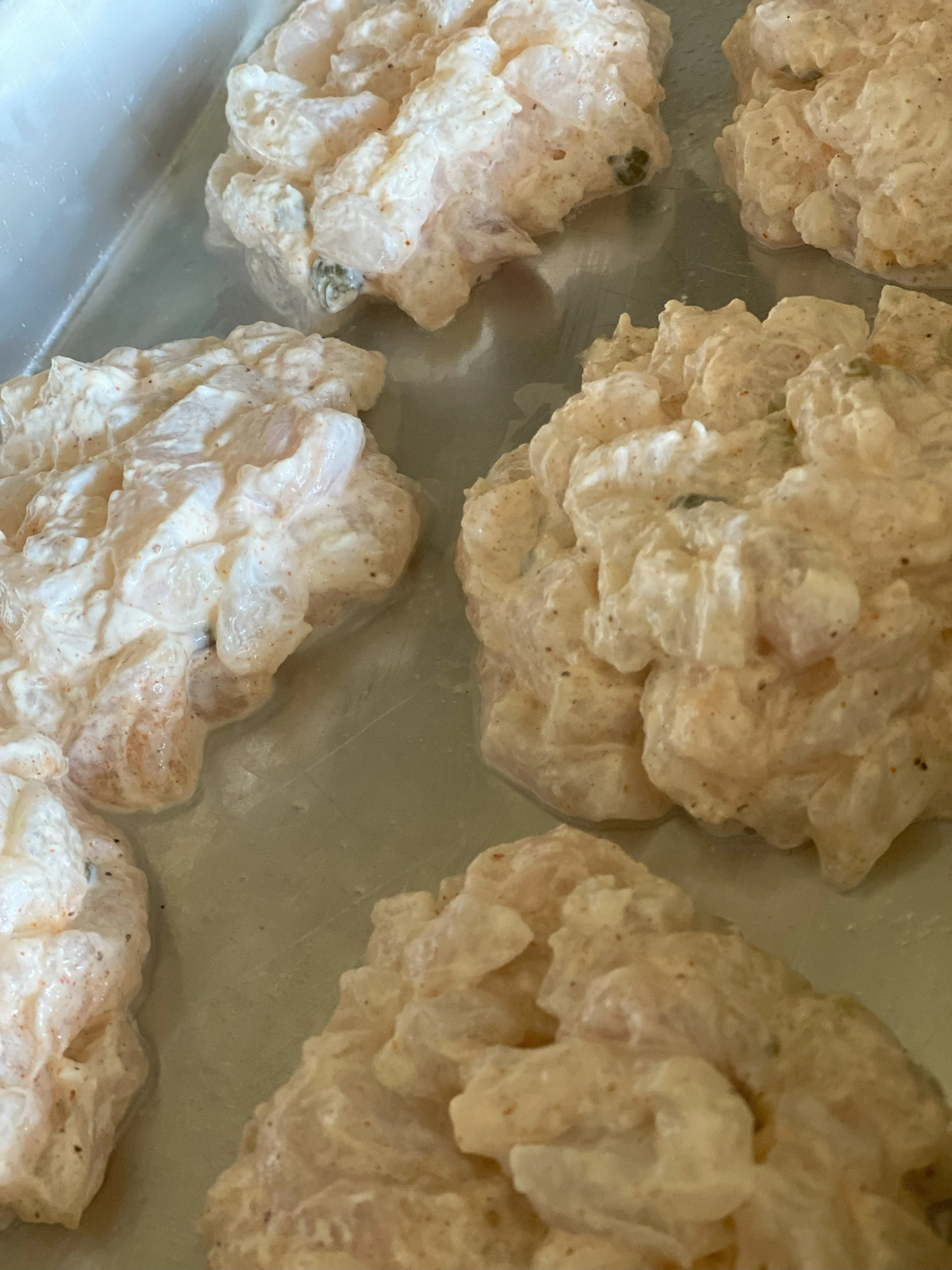 Halibut burgers are a favorite of most guests