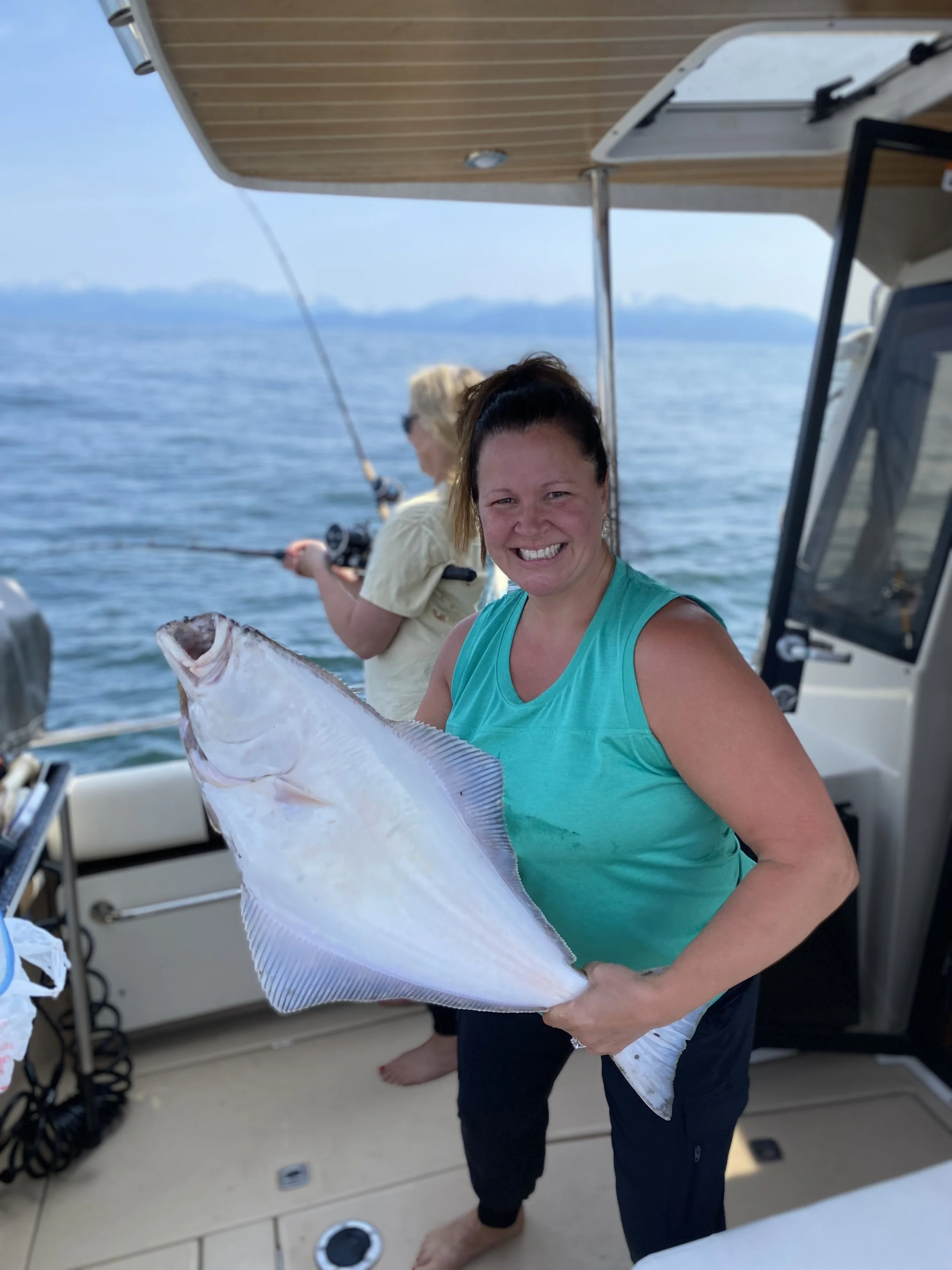 Another halibut, sweet!