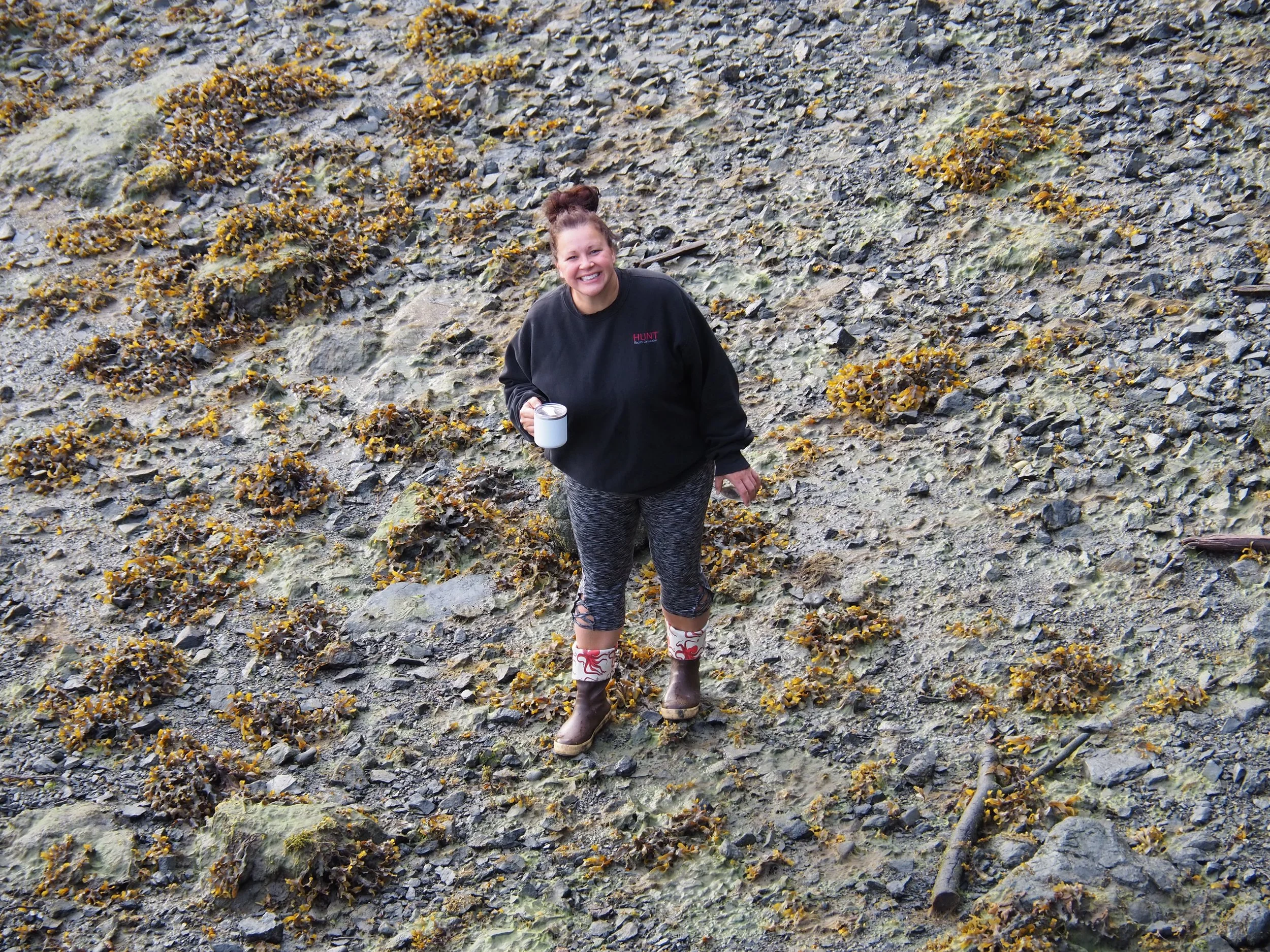 Beachcombing in the morning!