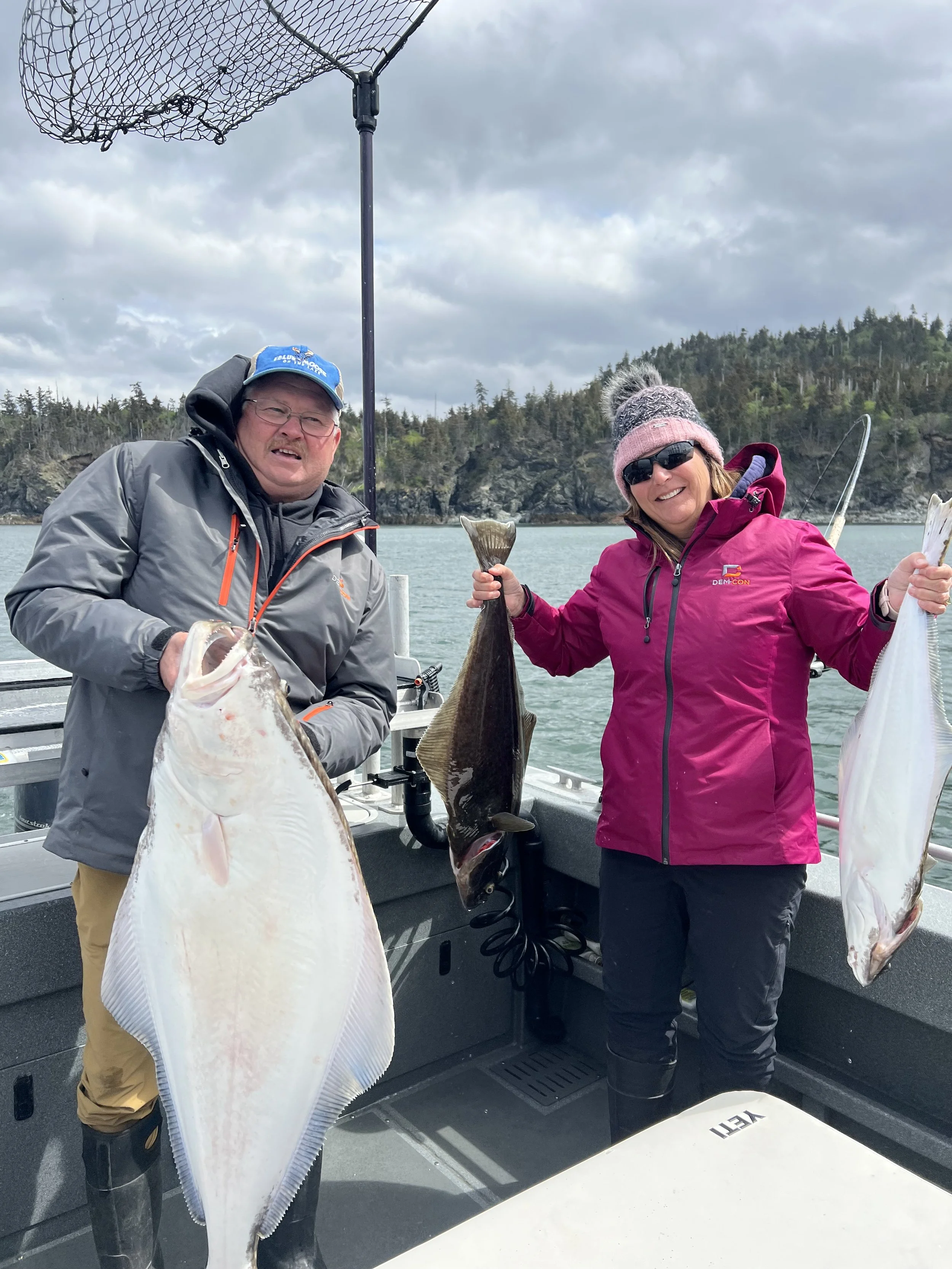 Excellent day on the water jigging halibut!