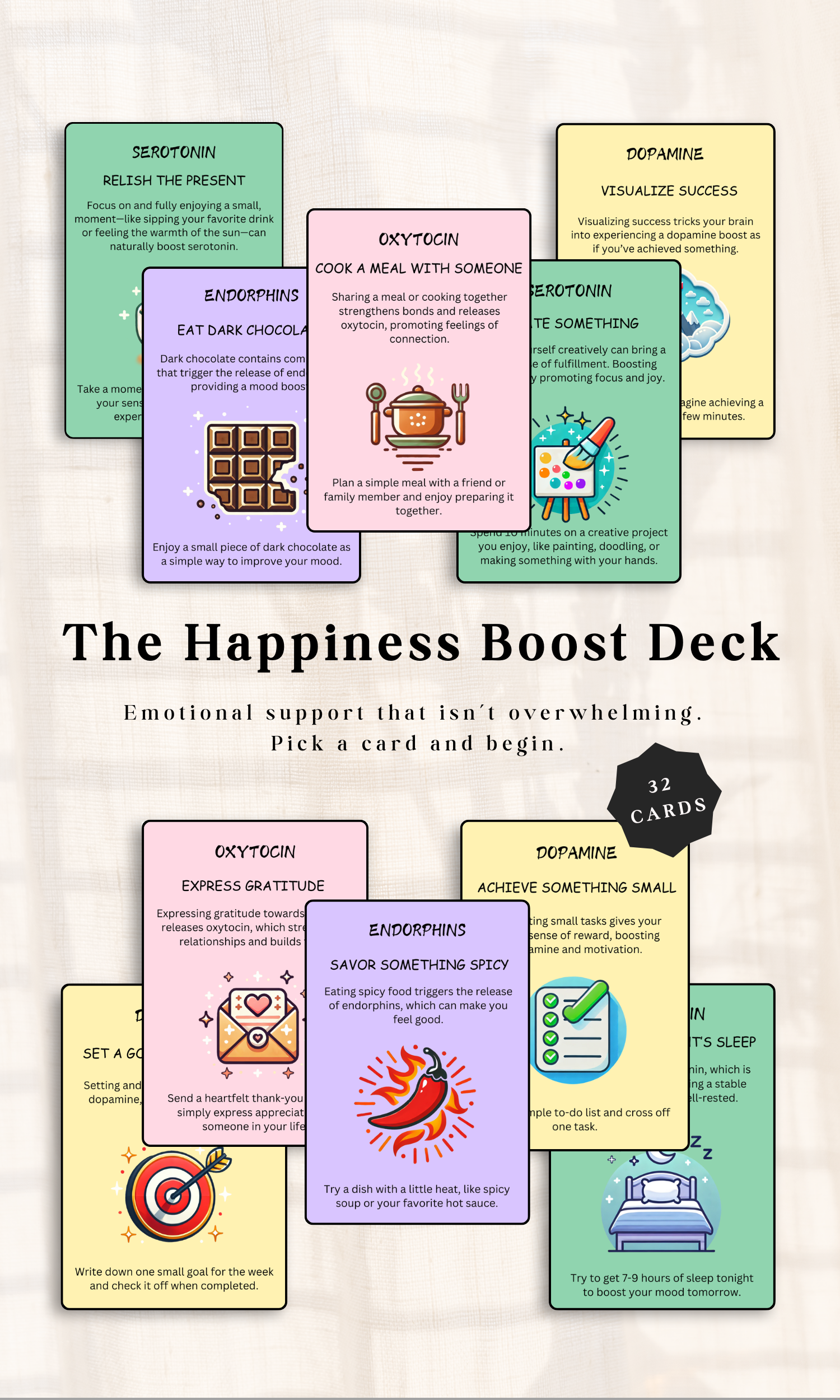 The Happiness Boost Deck 32 Cards