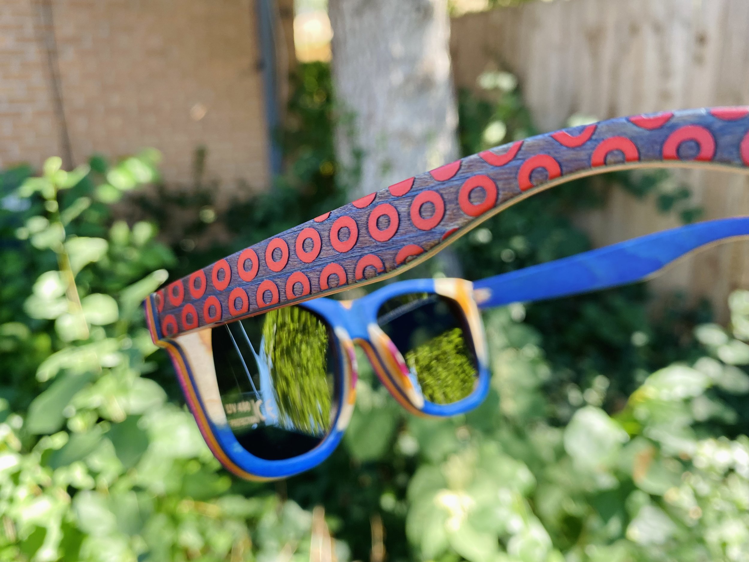 Phish Blue & Red Maple Donut Sunglasses