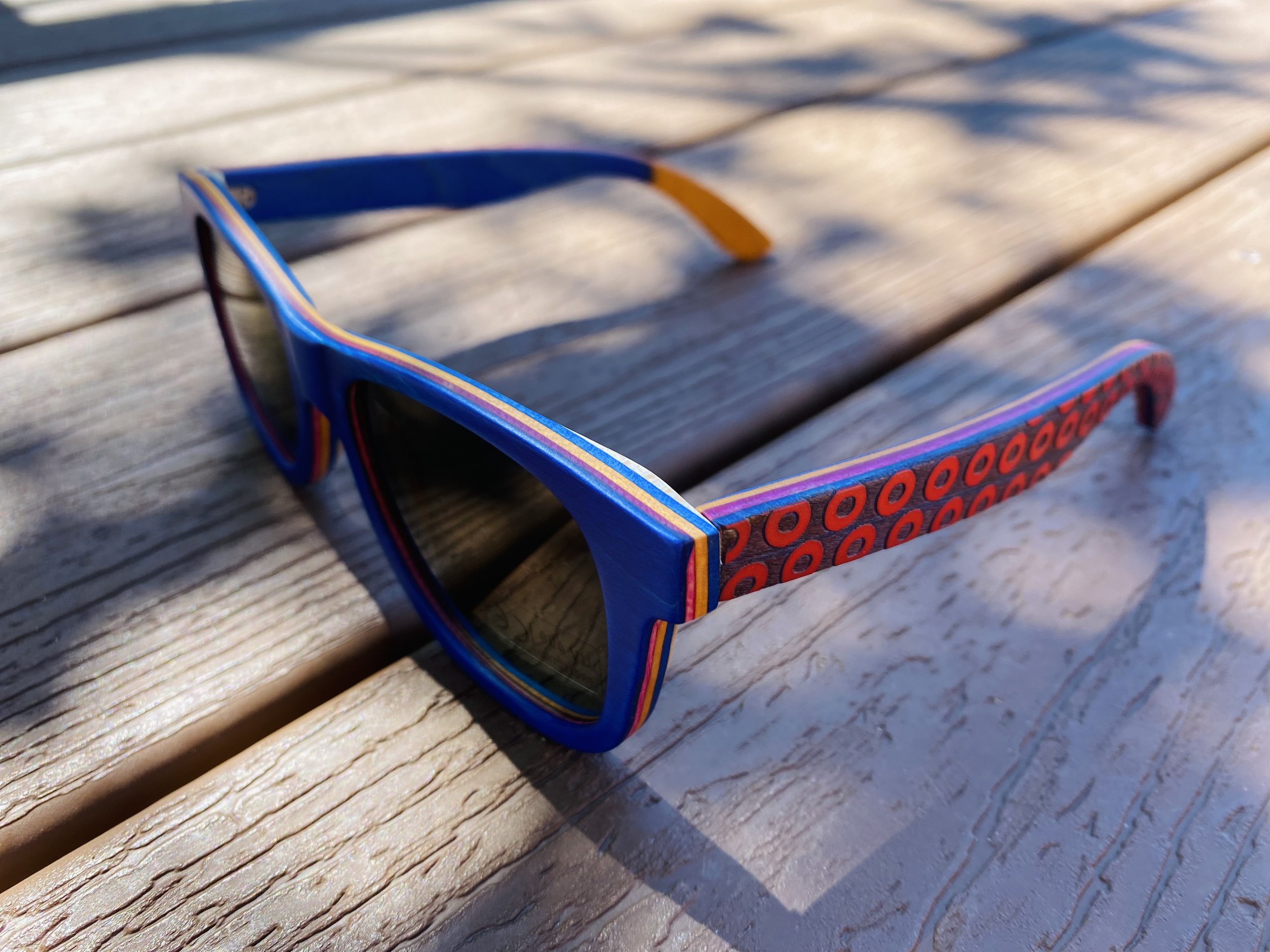 Phish Blue & Red Maple Donut Sunglasses