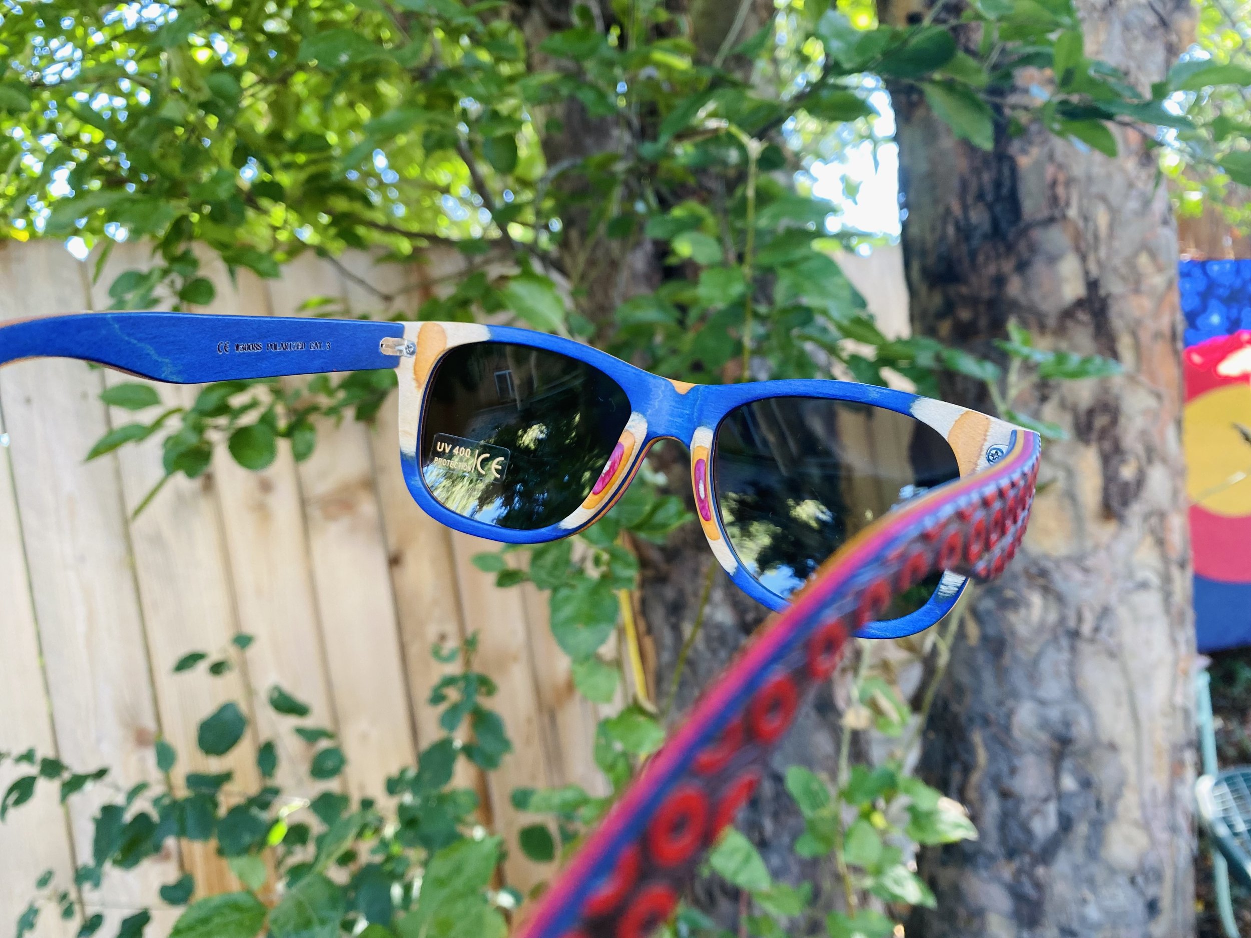 Phish Blue & Red Maple Donut Sunglasses