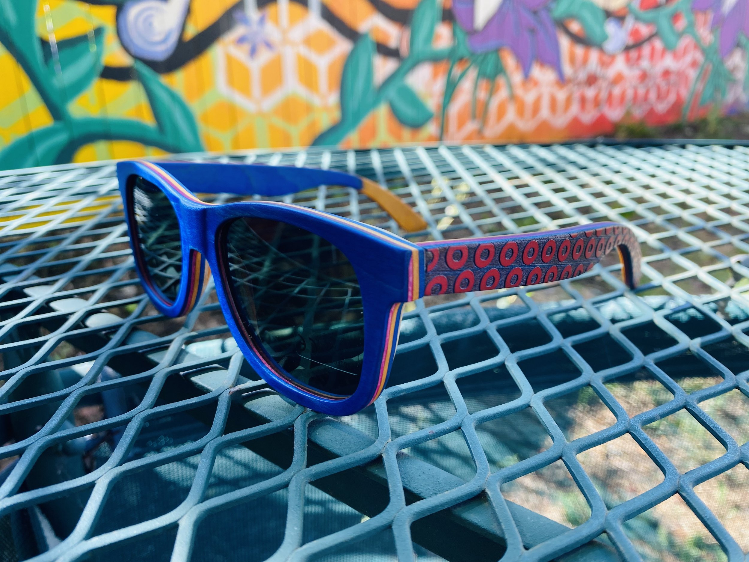 Phish Blue & Red Maple Donut Sunglasses
