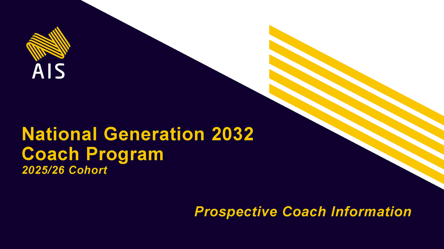 Expressions of Interest NOW OPEN - National Generation 2032 Program ...