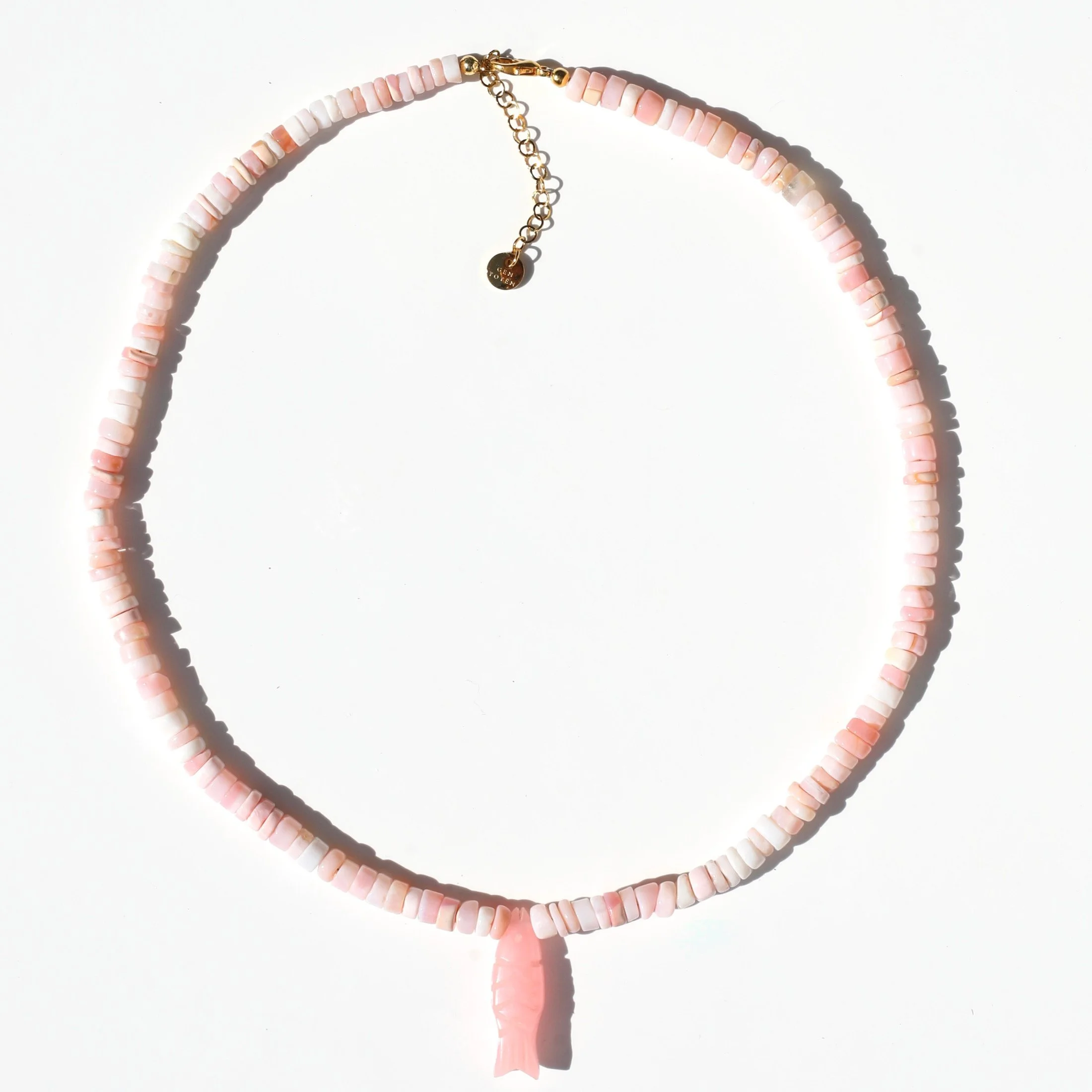 Siréne necklace in blush opals