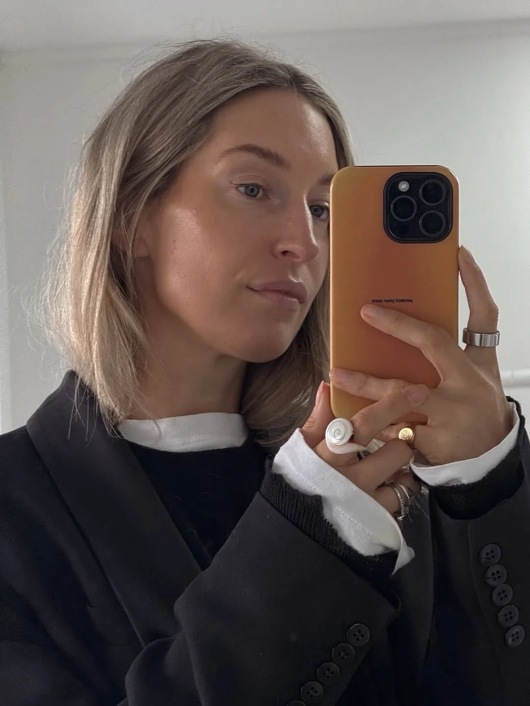 Muse @josie_wiley in her Eclipse shelly ring in white &amp; rose.
Only a few of these genuine shell rings left at gemtotem.com.au.