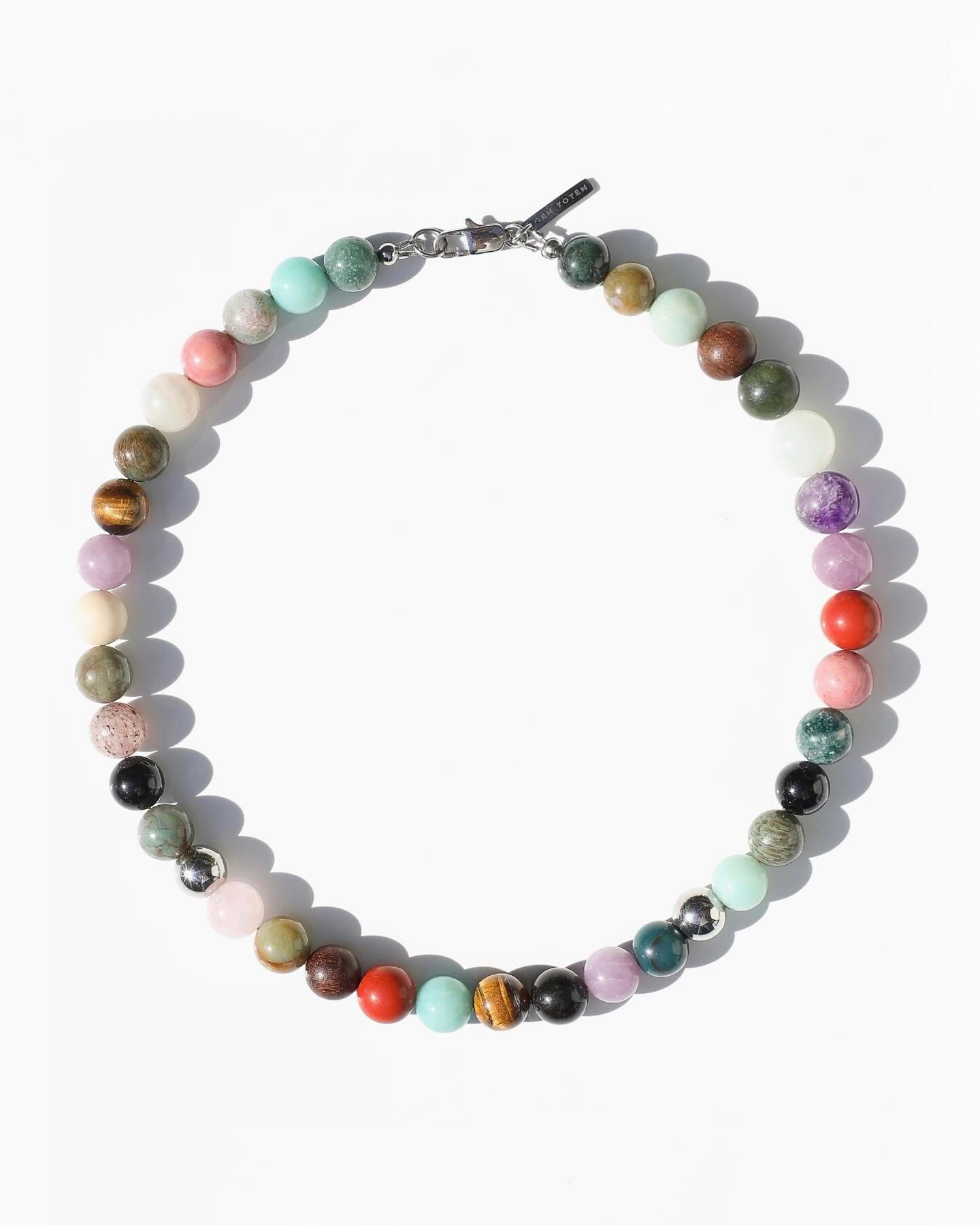 There&rsquo;s something deeply joyful about colour: the way it lifts, shifts and tells a story without words. Kaleido necklace was born from that energy. A playful clash of gemstones &mdash; bold, bright and endlessly wearable. 

Jasper for vitality,