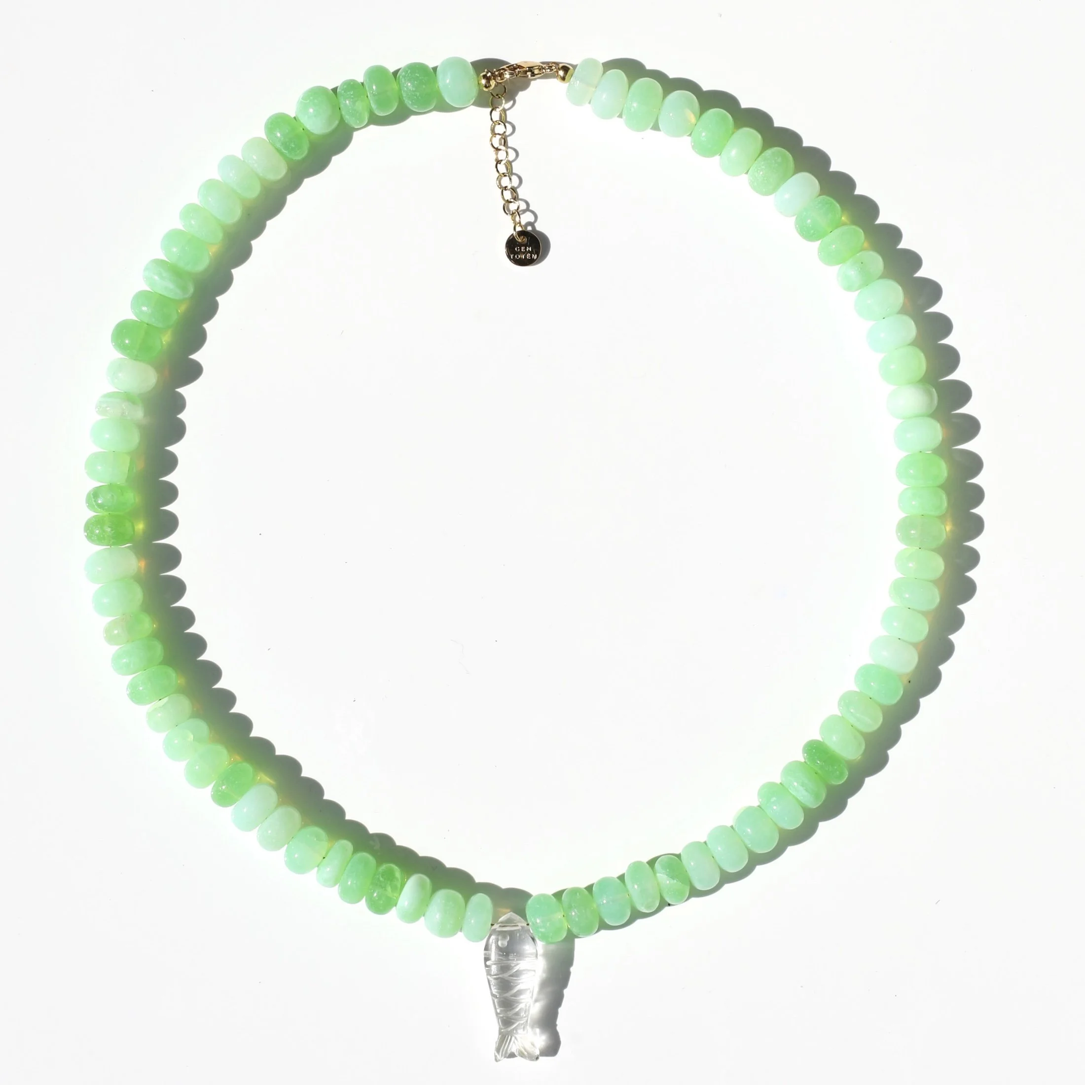 Siréne necklace in minty opals