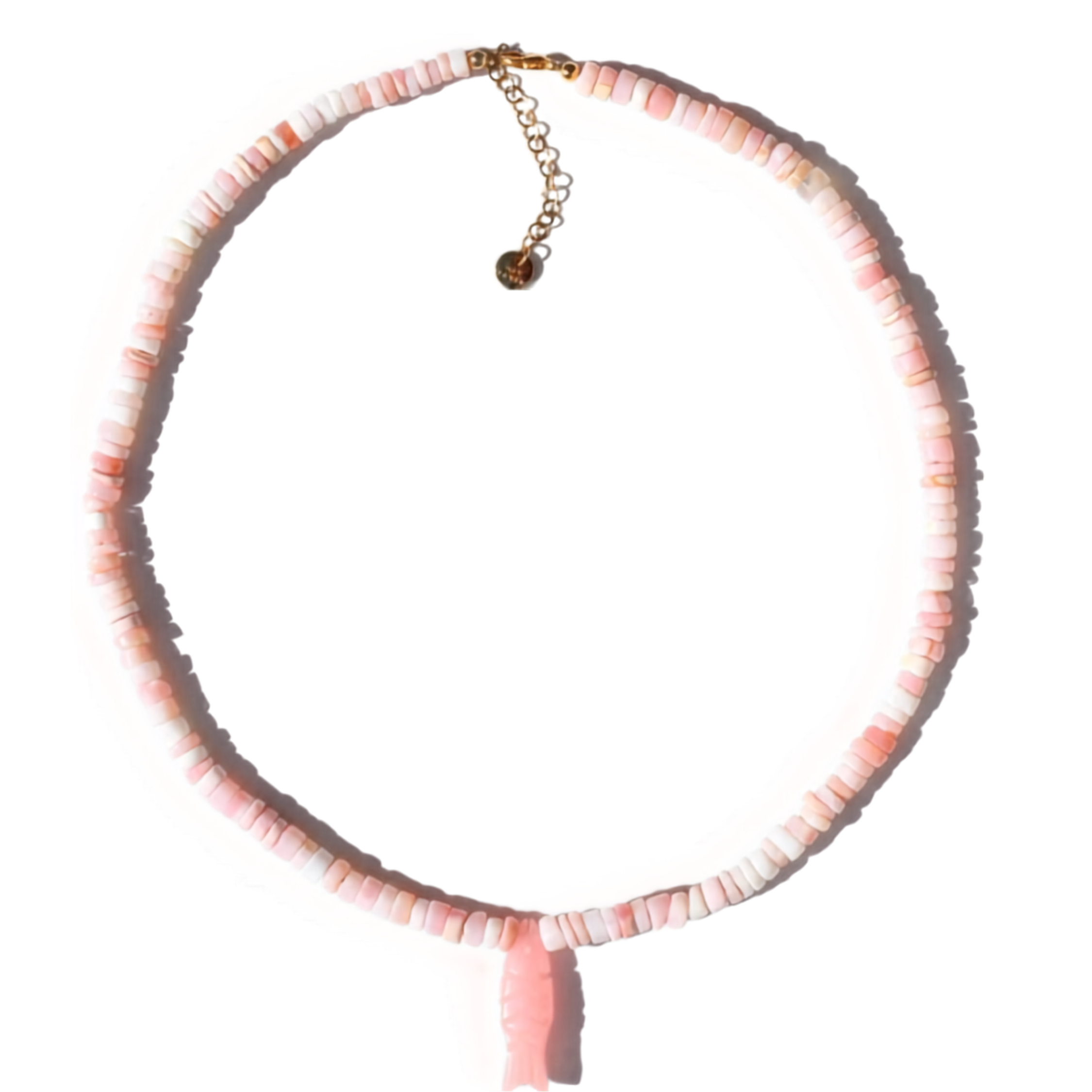 Siréne necklace in blush opals