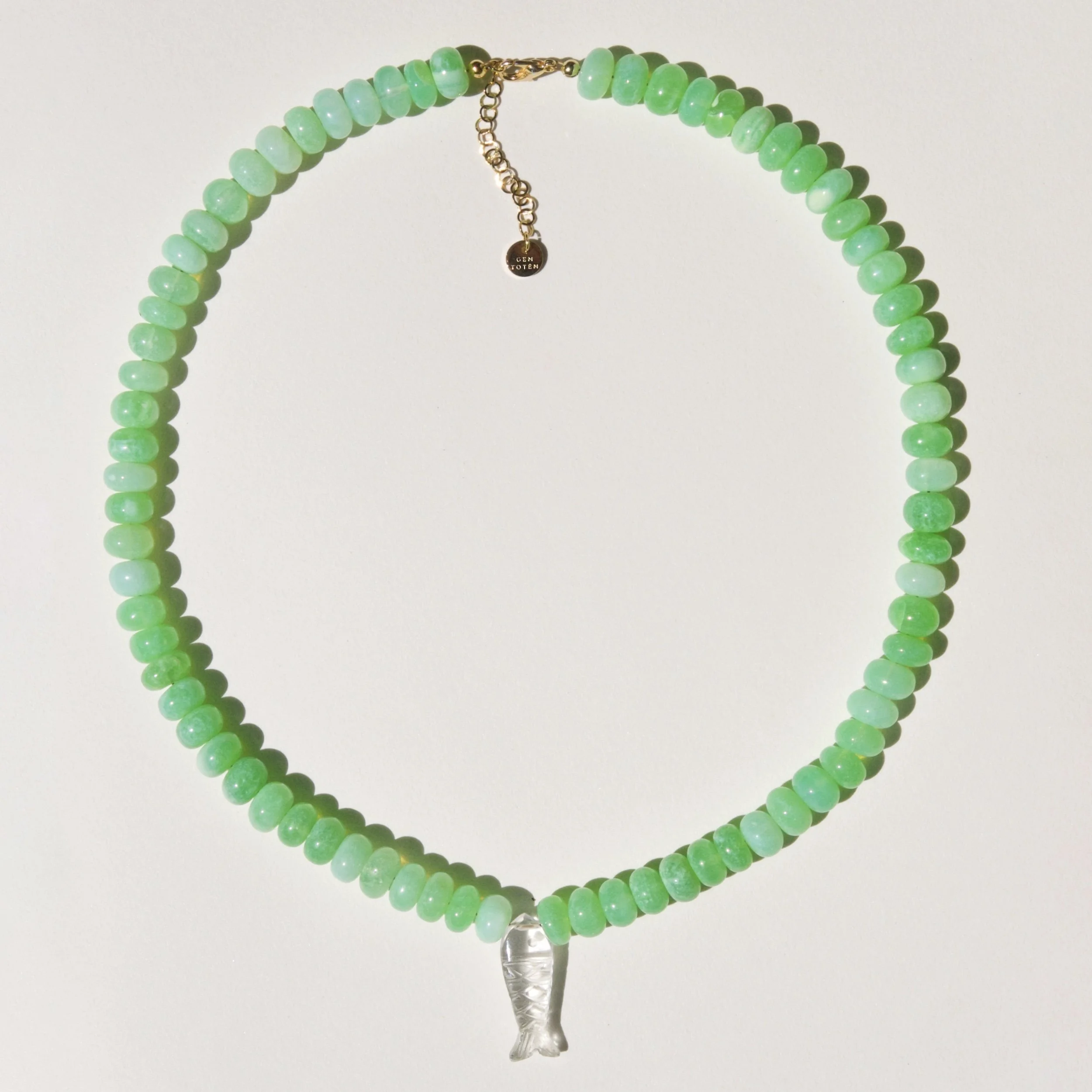 Siréne necklace in minty opals
