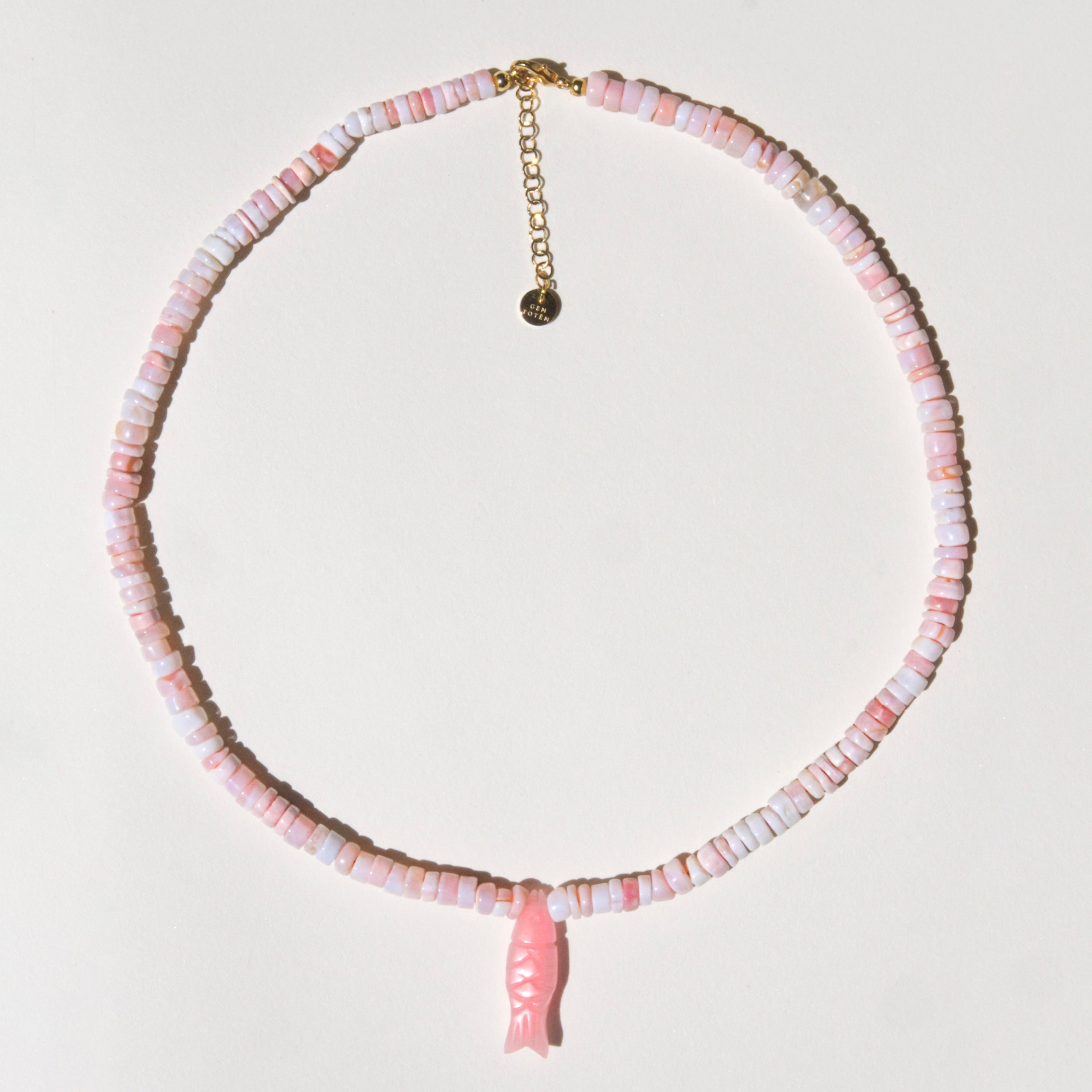 Siréne necklace in blush opals