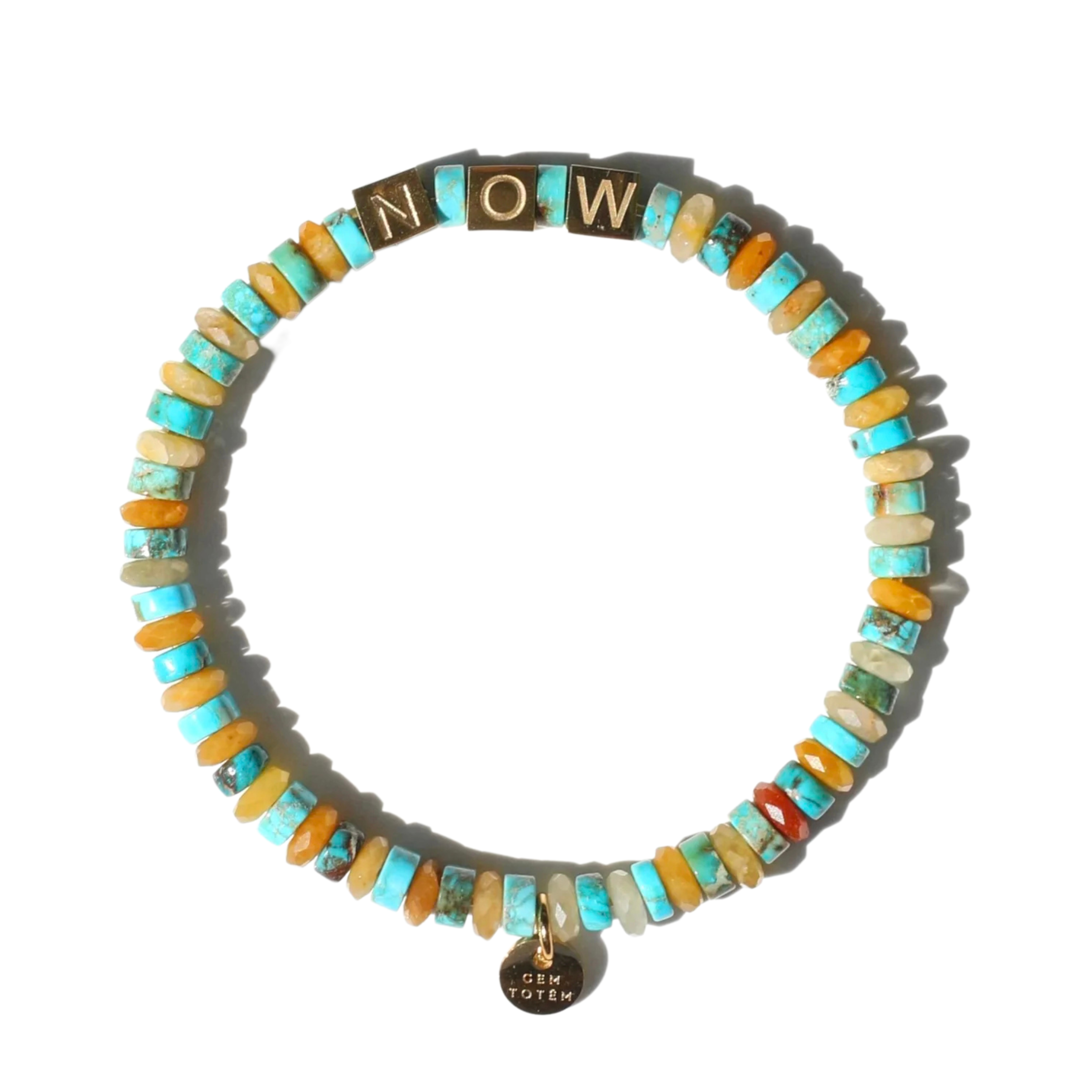 NOW bracelet in turquoise & jade